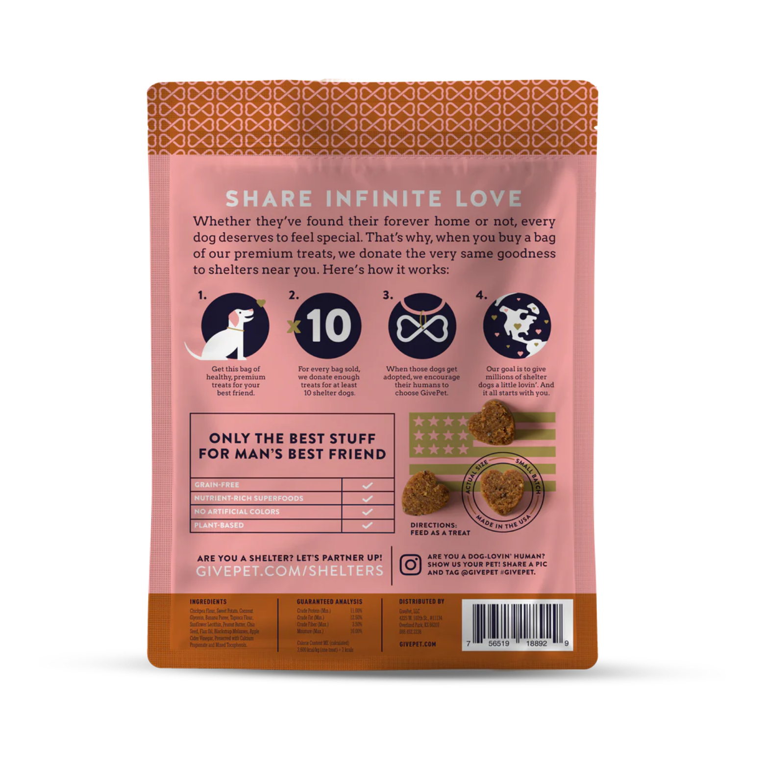 GivePet Upward Dog Soft & Chewy Dog Training Treats 6oz