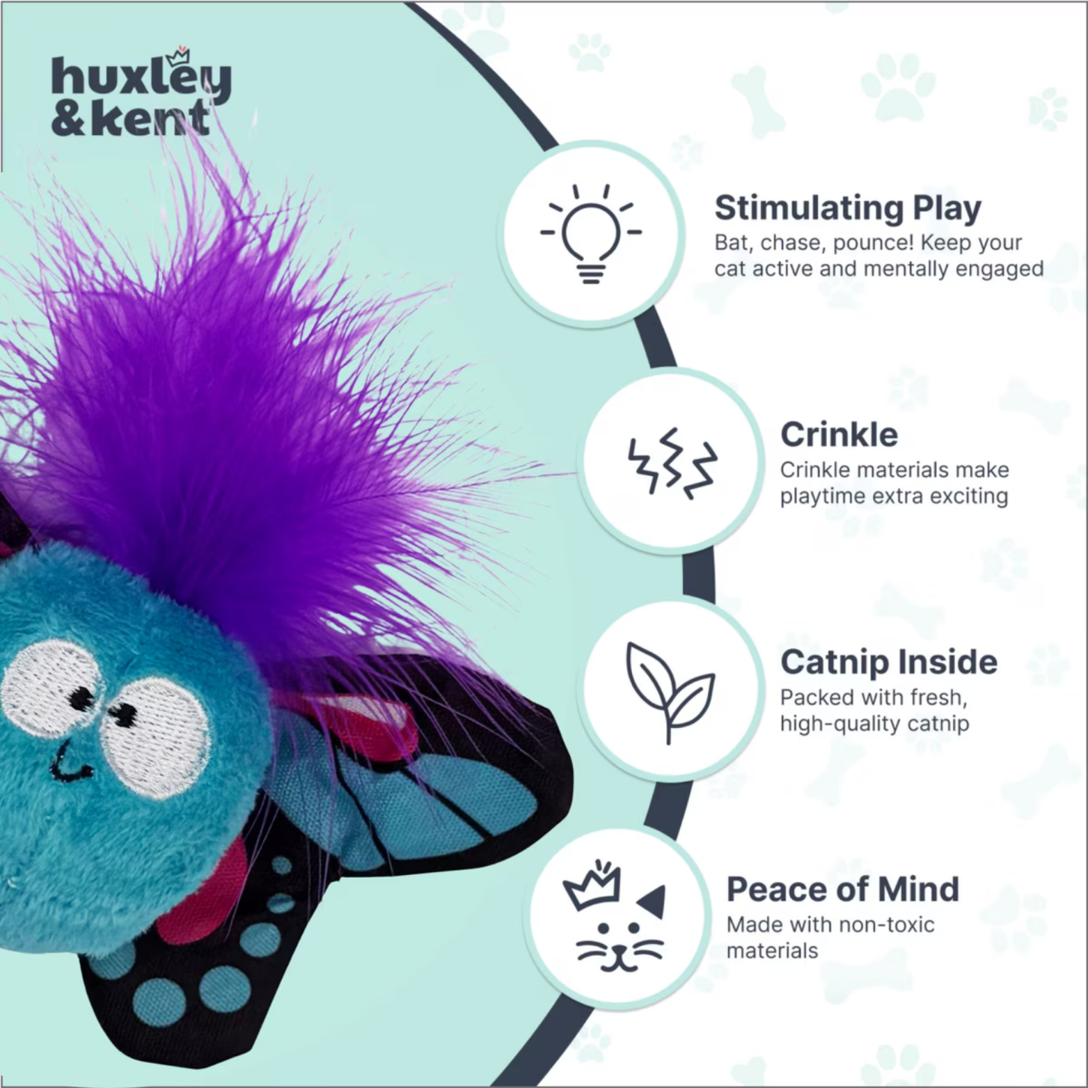 Huxley & Kent Butterfly Flinger Catnip Cat Toy