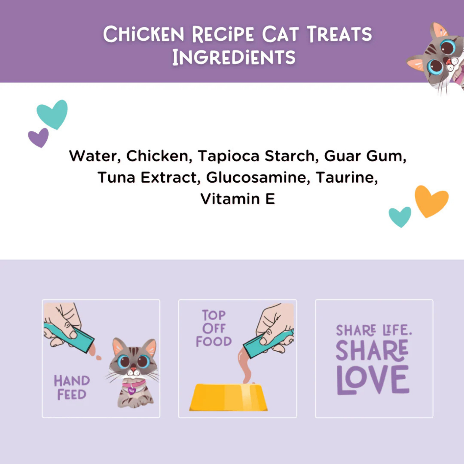 Love, Nala Mousse Chicken Recipe Grain-Free Lickable Cat Treats, case of 4