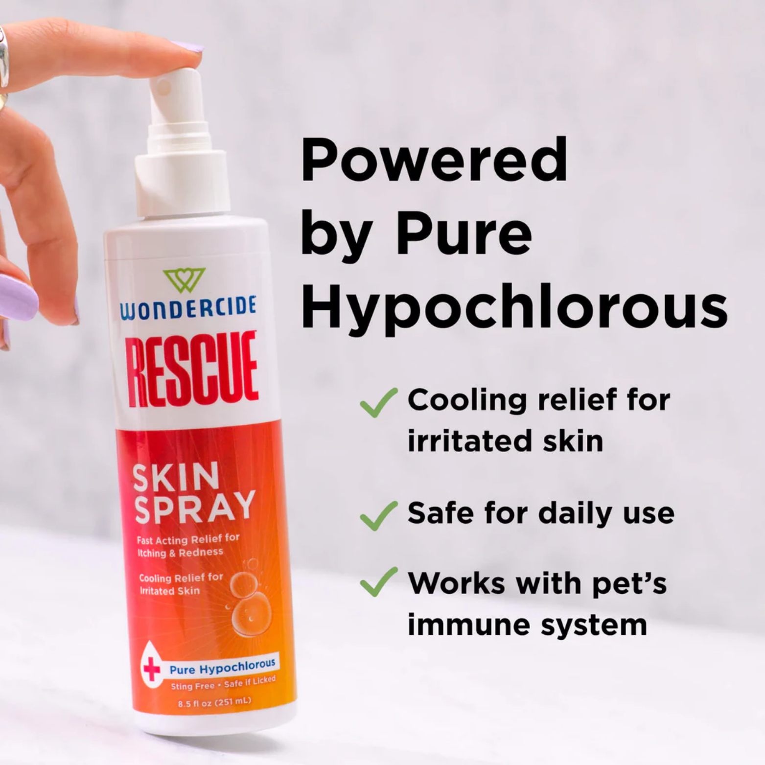 Wondercide Dog & Cat Rescue Skin Spray 8.5oz