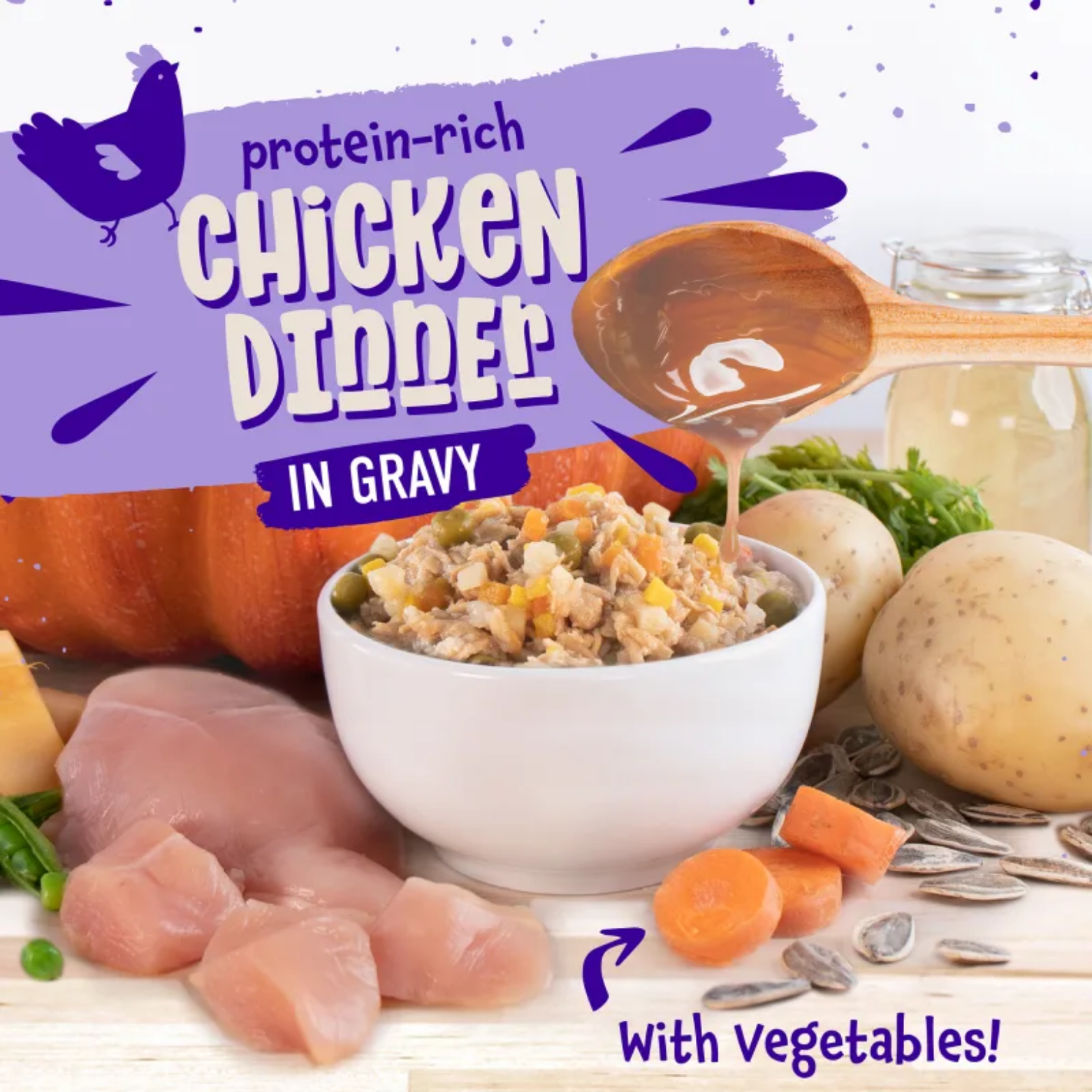 Earthborn Holistic Chicken Fricatssee Grain-Free Natural Canned Cat & Kitten Food