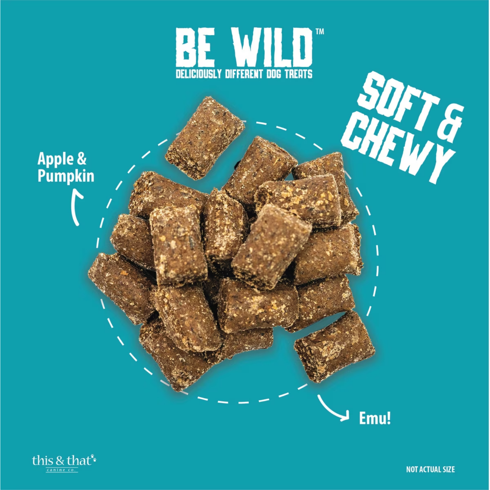 This & That Be Wild Exotic Treats & Trainers Emu Dog Treats 5.3oz