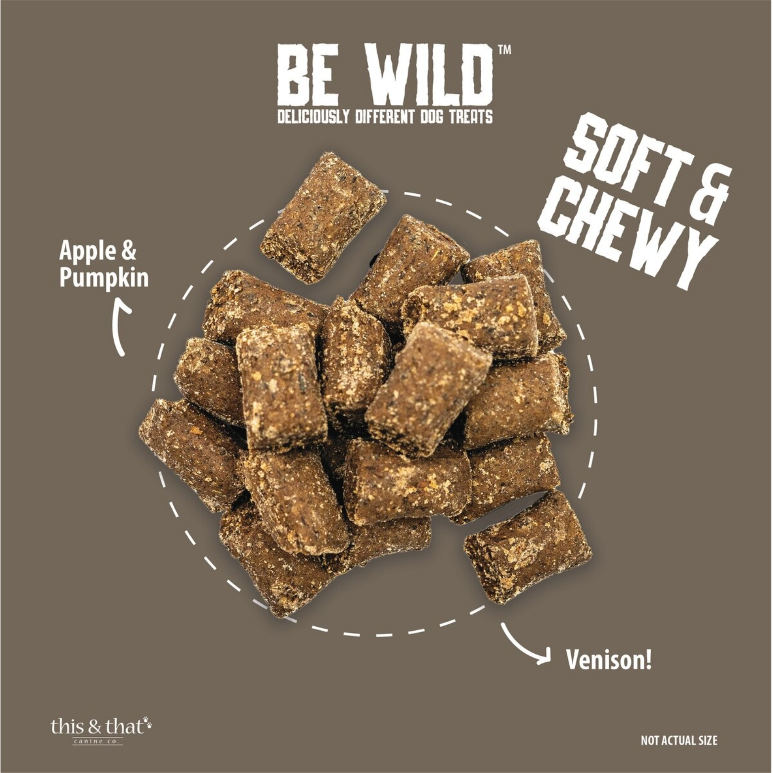 This & That Be Wild Exotic Treats & Trainers Venison Dog Treats 5.3oz