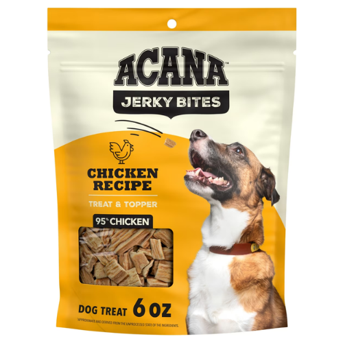 ACANA Jerky Bites Poultry Flavor Grain-Free High-Protein Jerky Dog Treats, 6-oz bag
