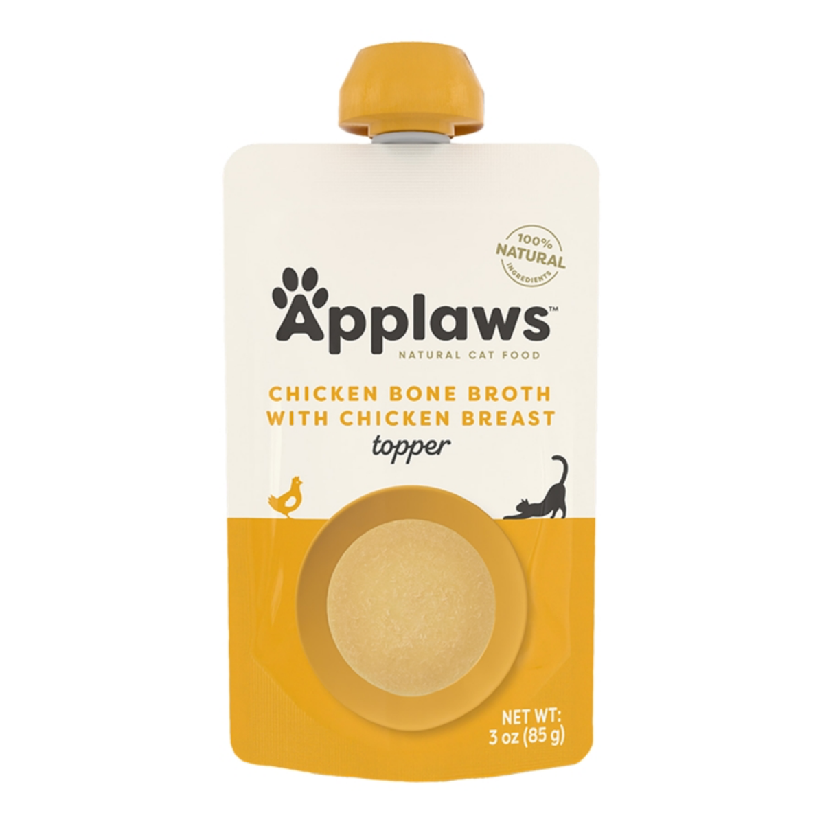 Applaws Cat Grain Free Chicken Bone Broth with Chicken Breast, 3-oz Pouch