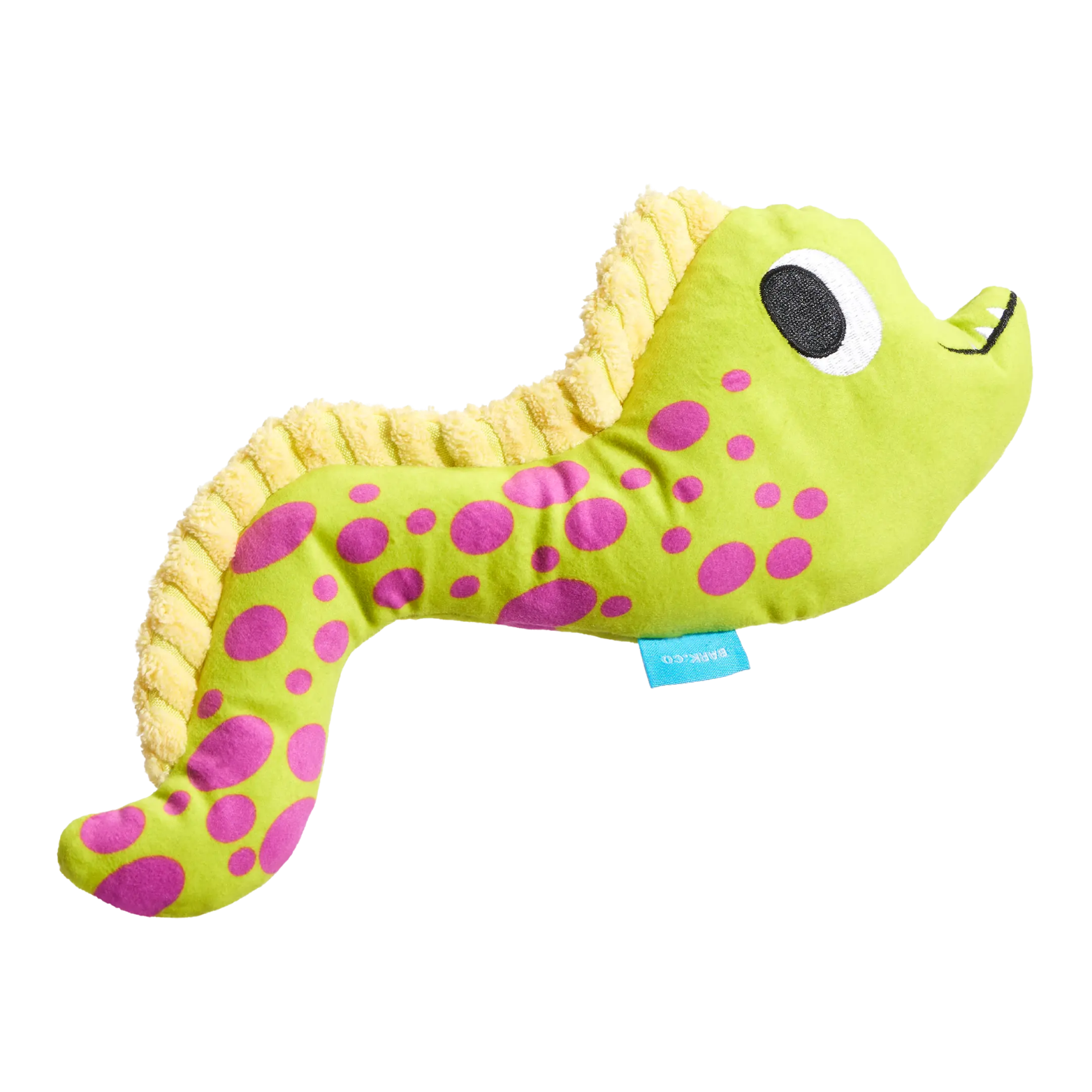 BARK Maury Eel Thrasher Squeaky Plush Dog Toy