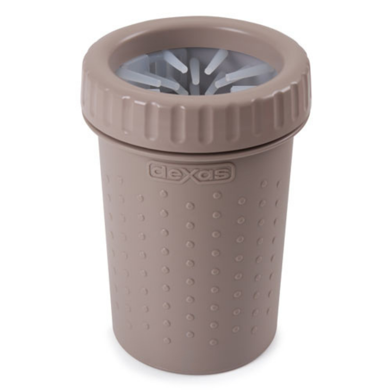 Dexas Popware for Pets MudBuster Portable Dog Paw Cleaner Taupe