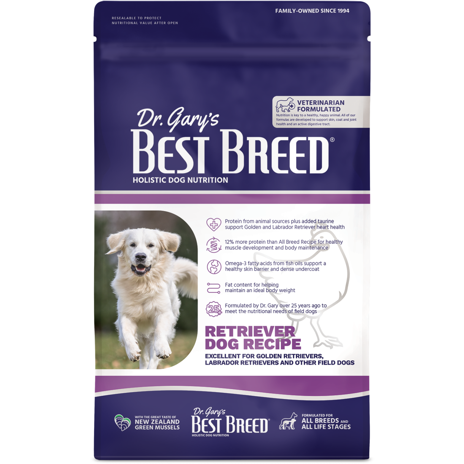 Dr. Gary's Best Breed Holistic Retriever Dog Dry Dog Food