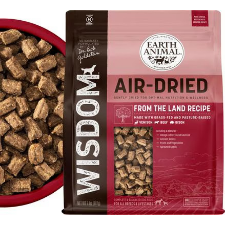 Earth Animal Wisdom Air-Dried From the Land Recipe for Dogs