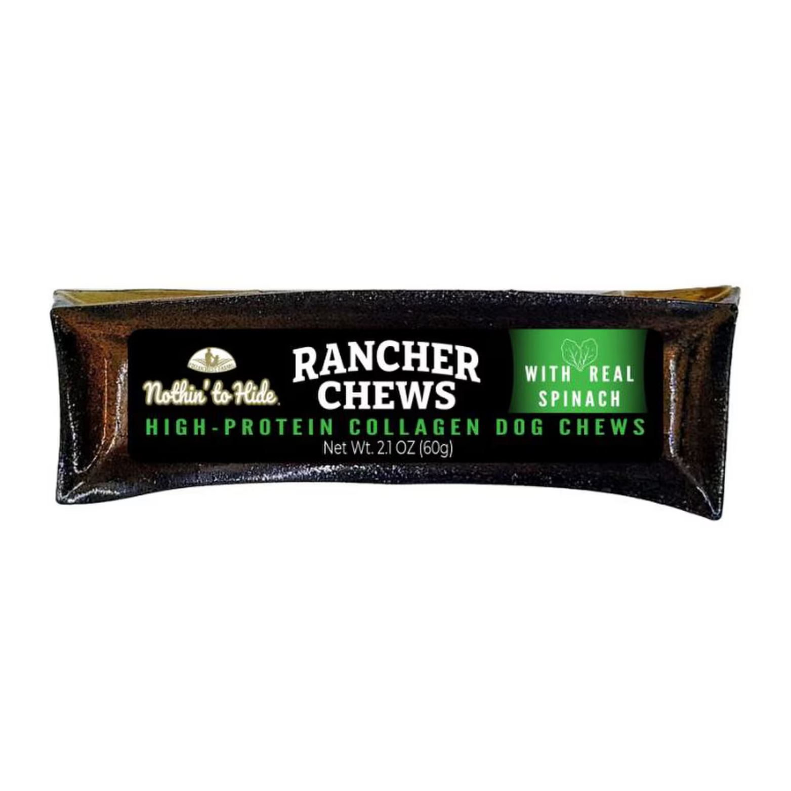 Ethical Pet Nothin' To Hide Spinach Flavor Rancher Dog Chews