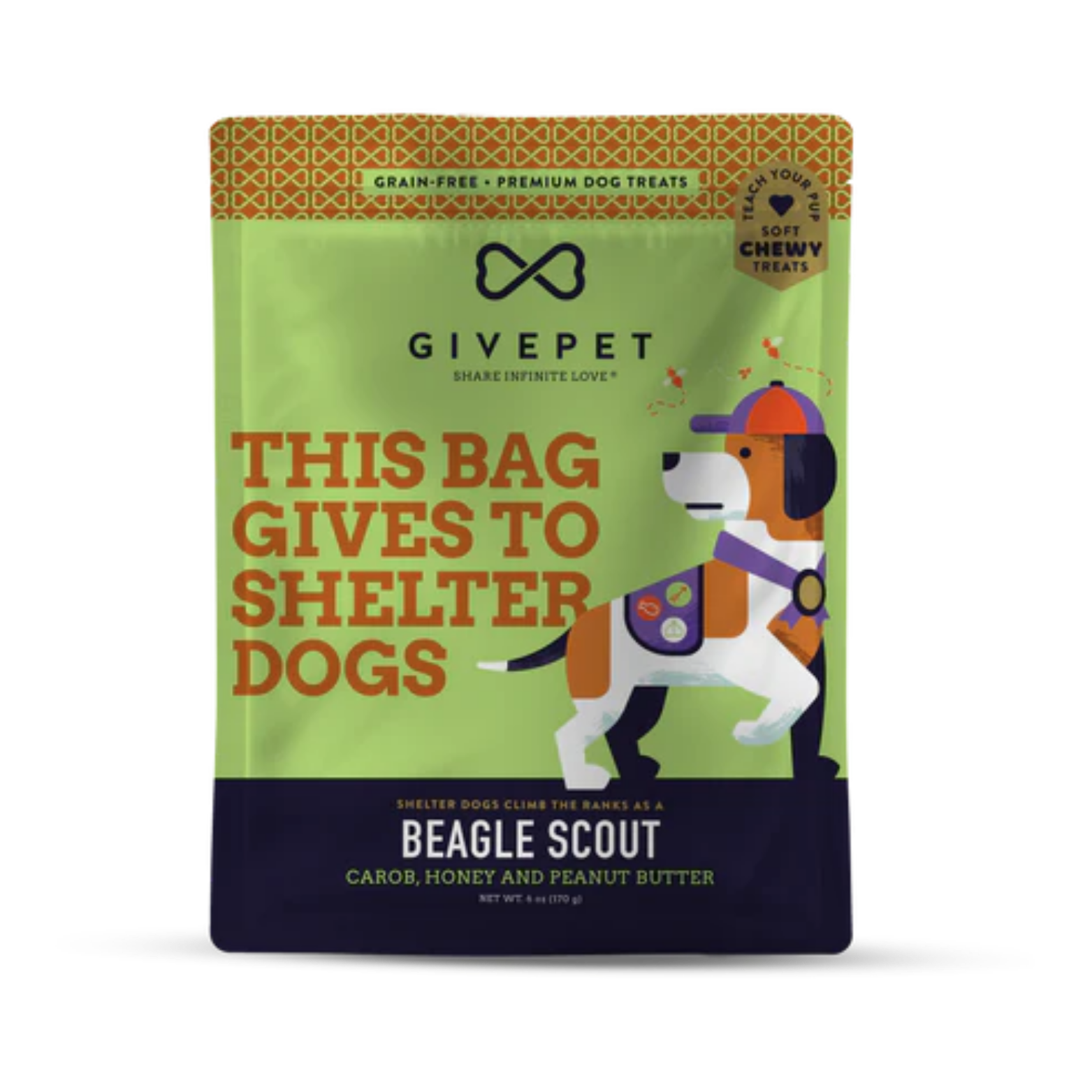 GivePet Beagle Scout Soft & Chewy Dog Training Treats 6oz