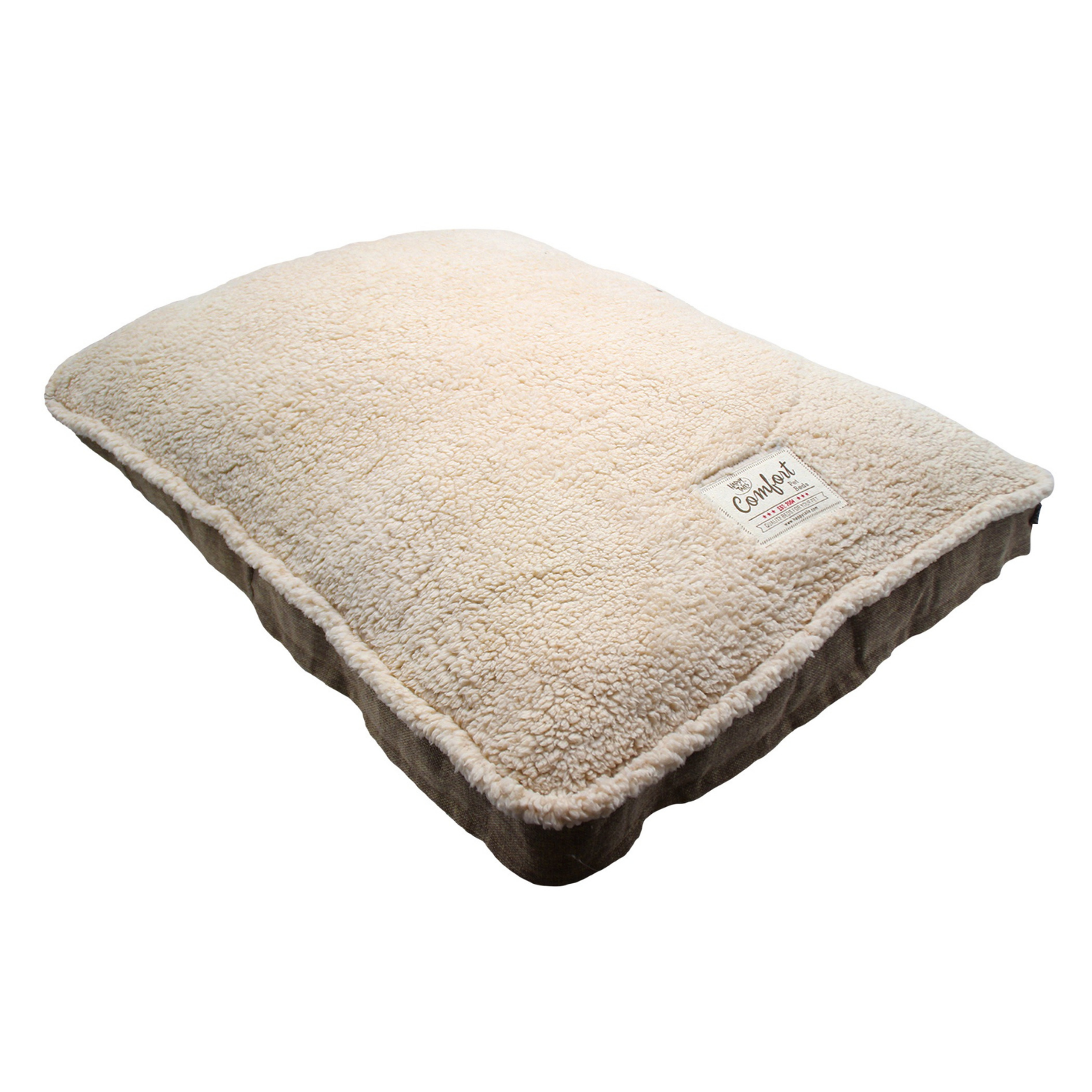 Happy Tails Aspen Retreat Gusset Bed Powder Beige 40x24x23