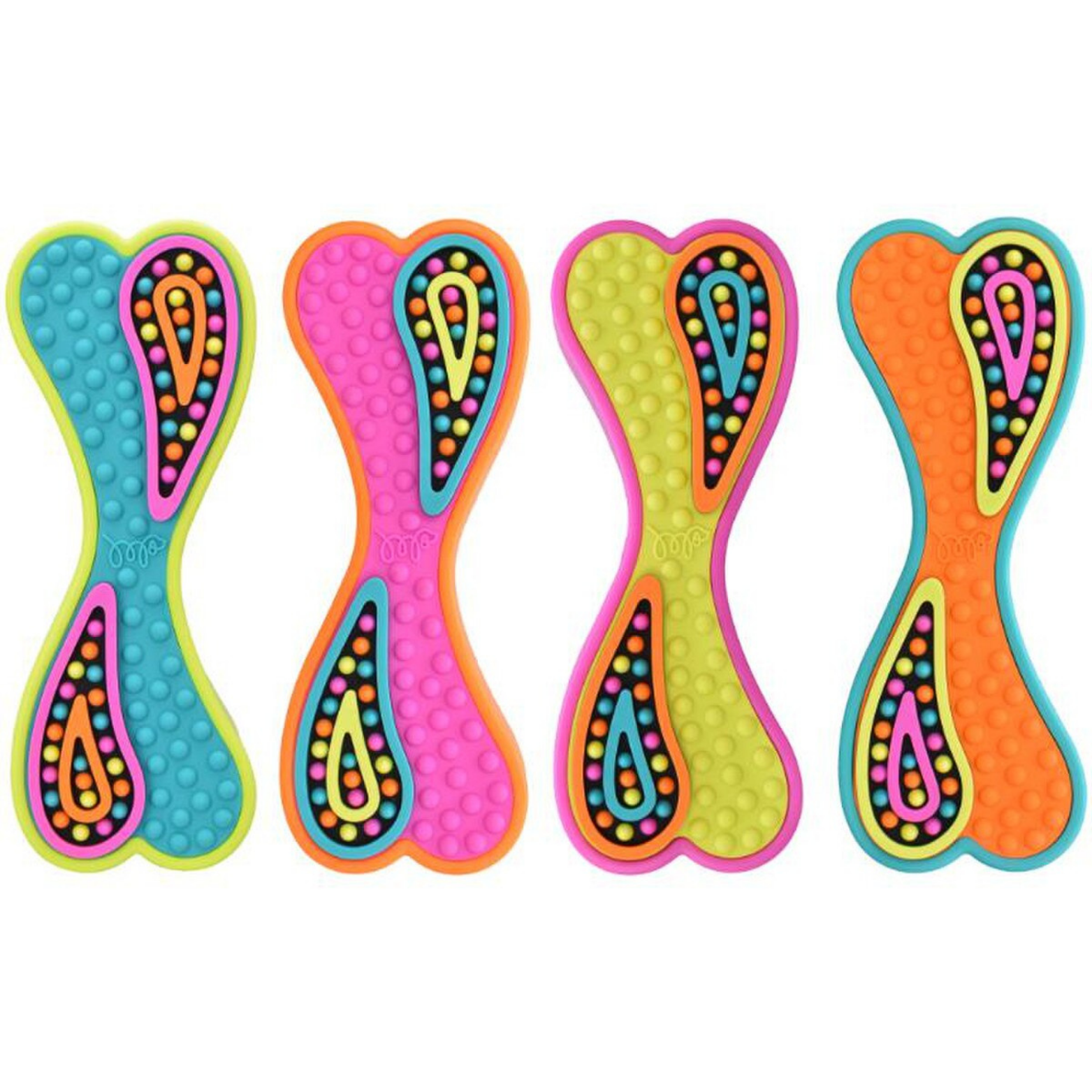 Multipet TPR Bone 7" Dog Toy Assorted Colors