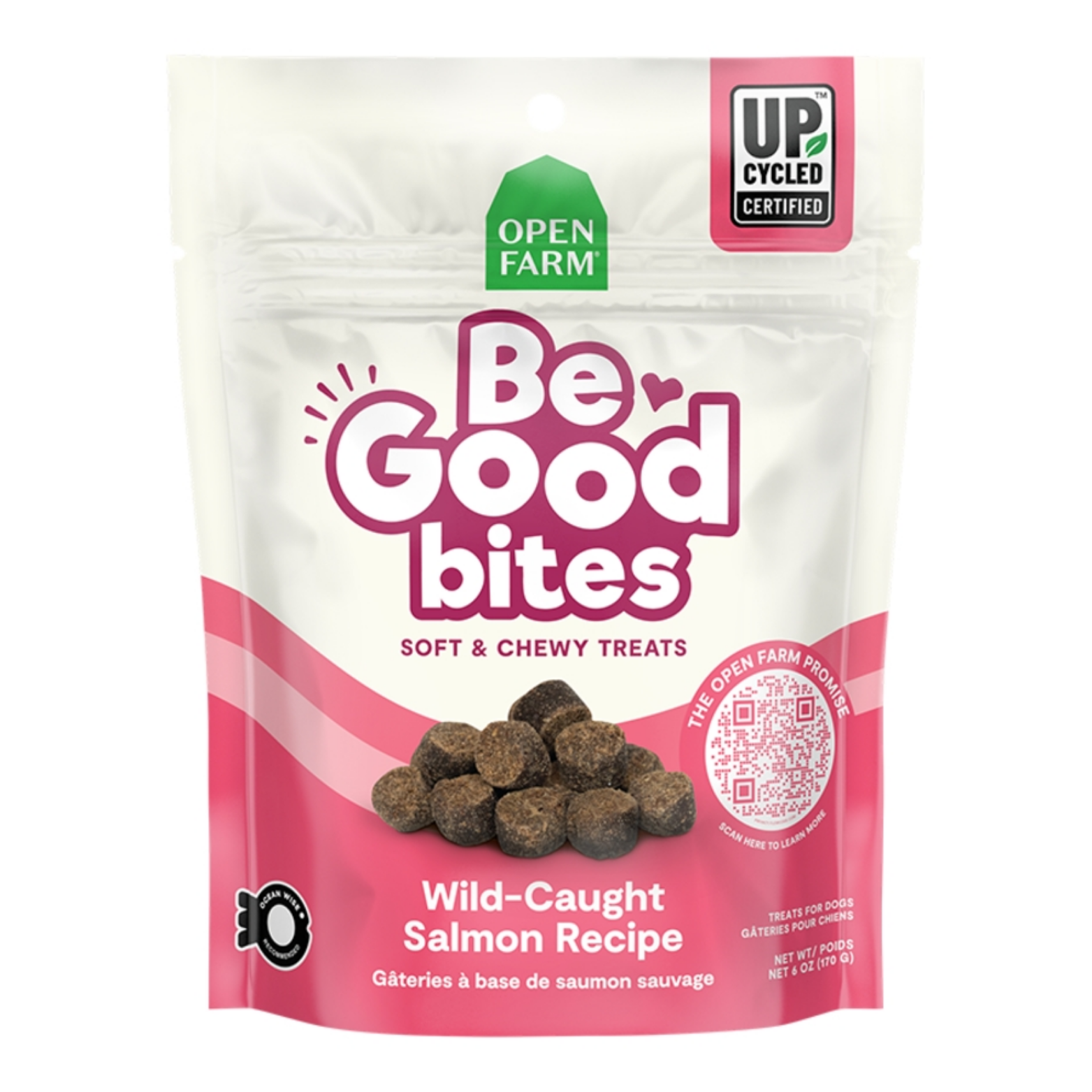 Open Farm Be Good Bites Salmon Soft & Chewy Dog Treats 6 oz