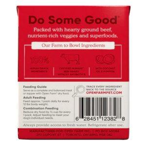 Open Farm Grain Free Beef Rustic Stew Dog Food 12.5 oz - Mutts & Co.