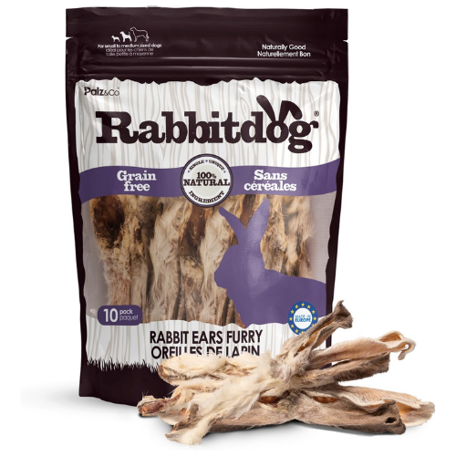 Palz&Co Rabbitdog Rabbit Ears w/ Fur 10ct