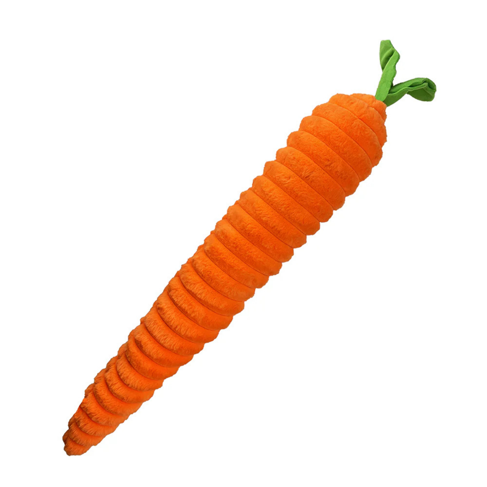 Plush carrot dog toy 33"