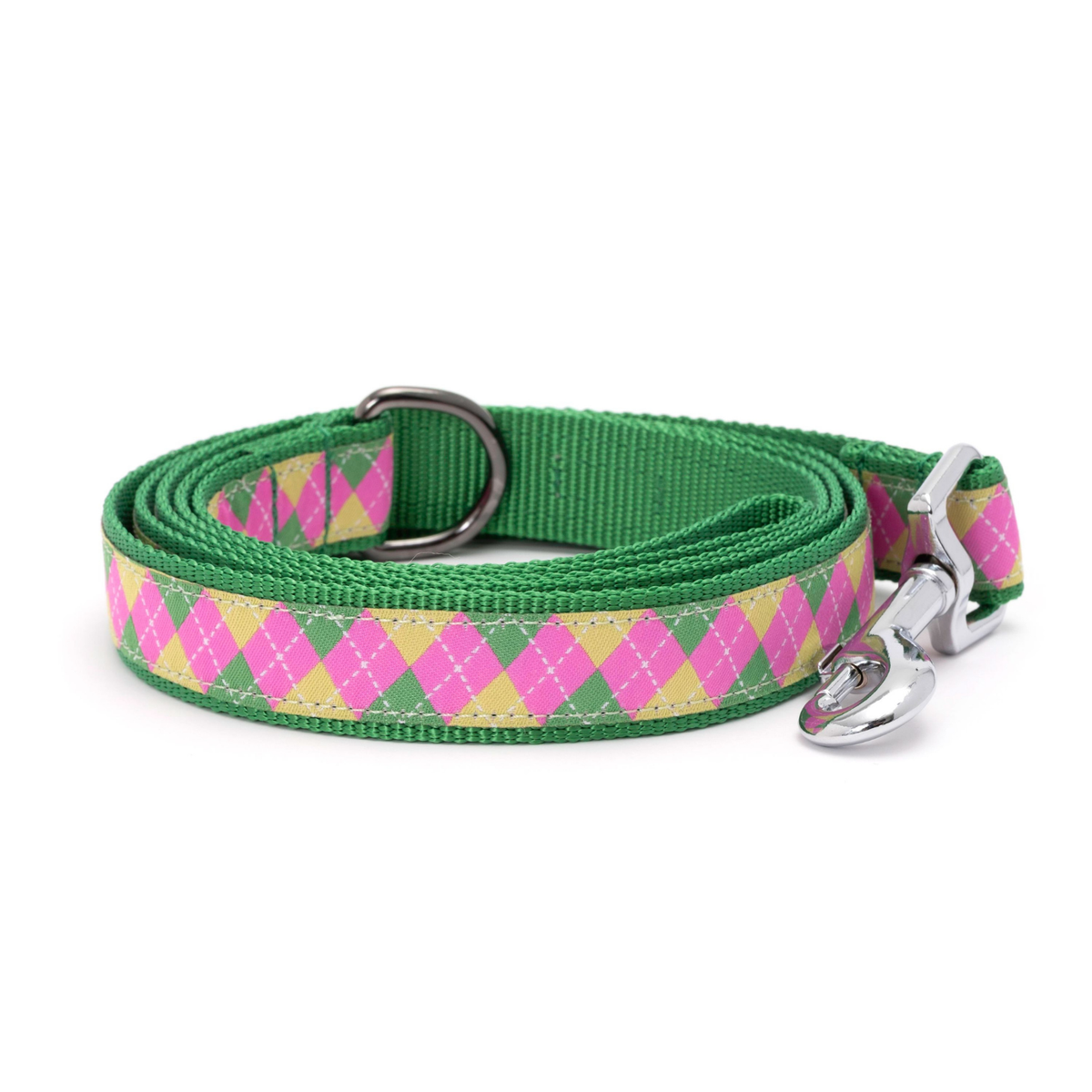 The Worthy Dog Bright Argyle Dog Lead