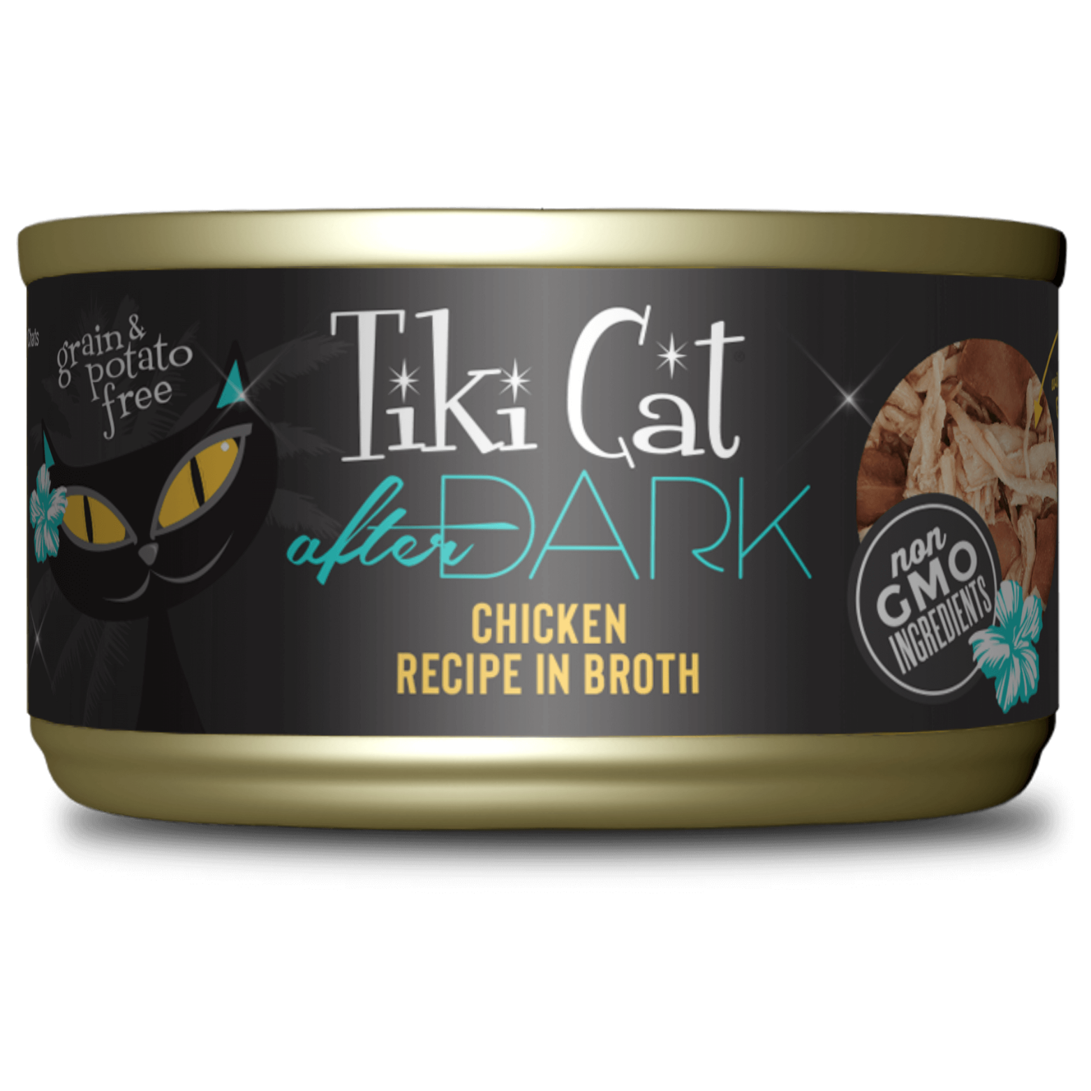 Tiki Cat After Dark Chicken Recipe in Broth Canned Cat Food