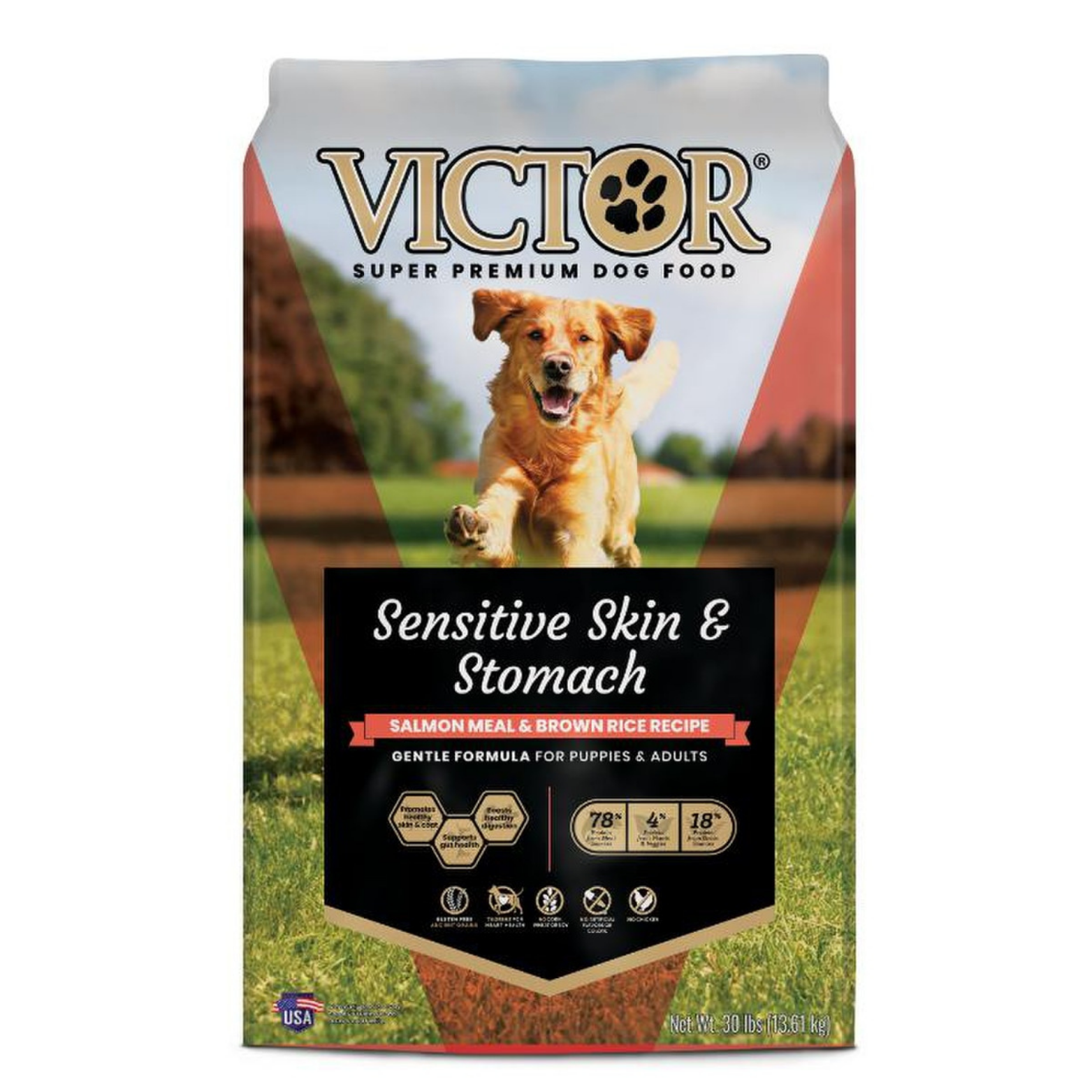 Victor Sensitive Skin & Stomach Salmon & Brown Rice Dry Dog Food