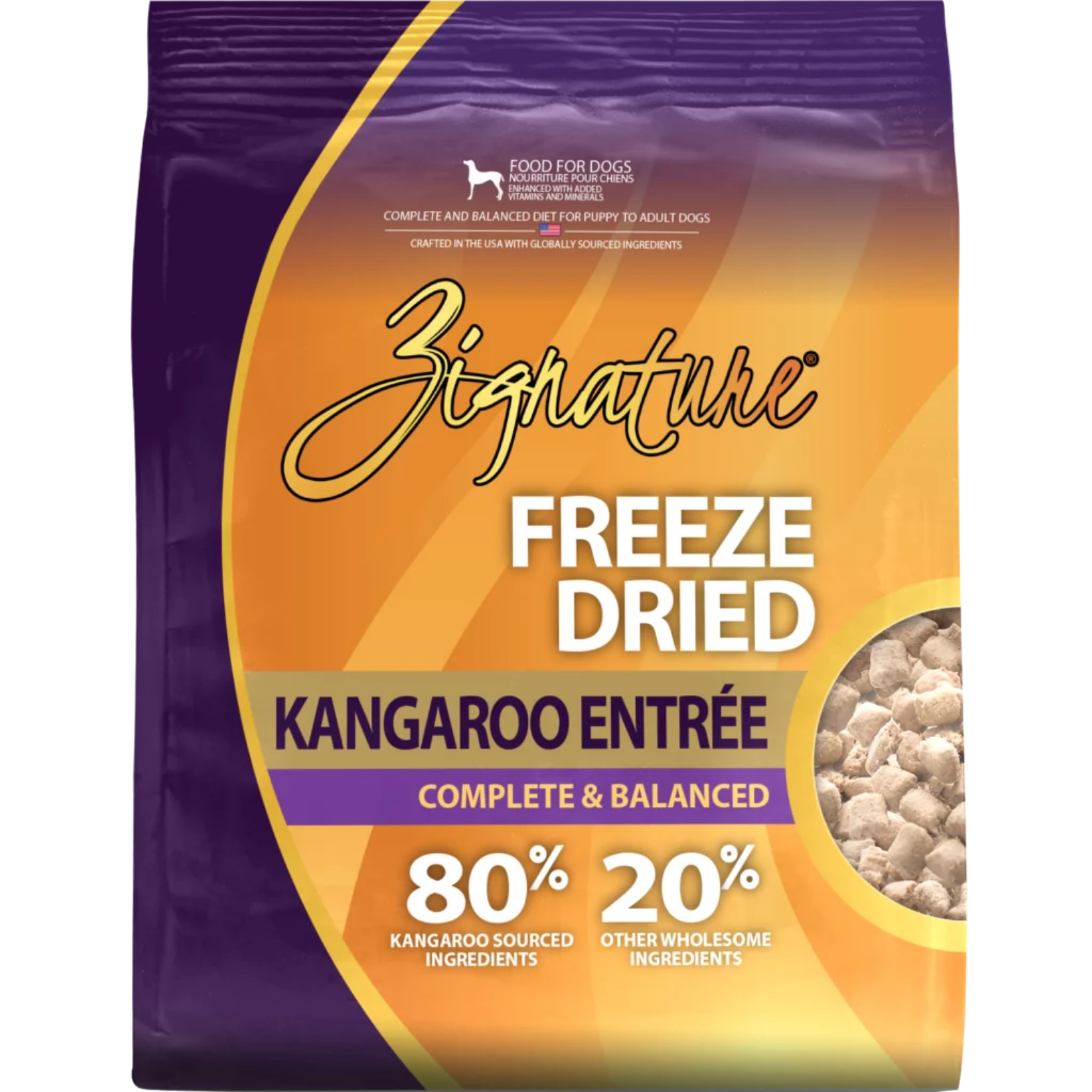 Zignature Kangaroo Entrée Limited Ingredient Formula Freeze-Dried Dog Food
