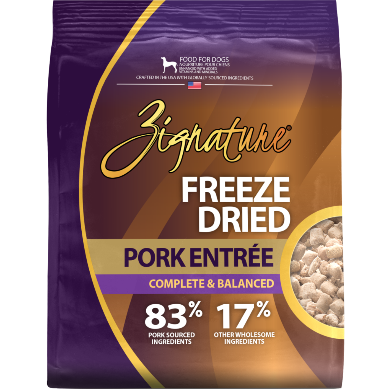 Zignature Pork Entrée Limited Ingredient Formula Freeze-Dried Dog Food