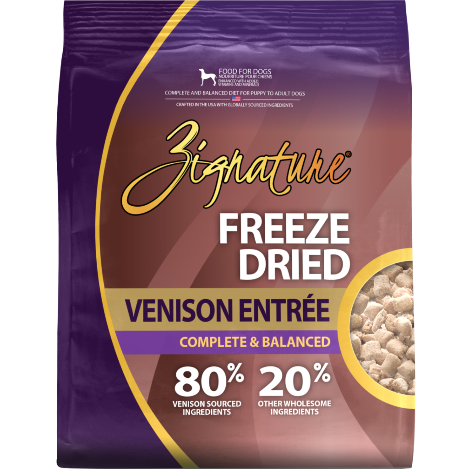 Zignature Venison Entrée Limited Ingredient Formula Freeze-Dried Dog Food