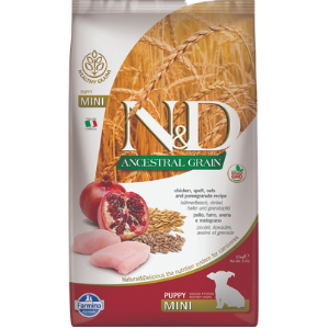 Farmina Ancestral Grain Mini Breed Chicken & Pomegranate Puppy Dog Food 5.5lbs - Mutts & Co.