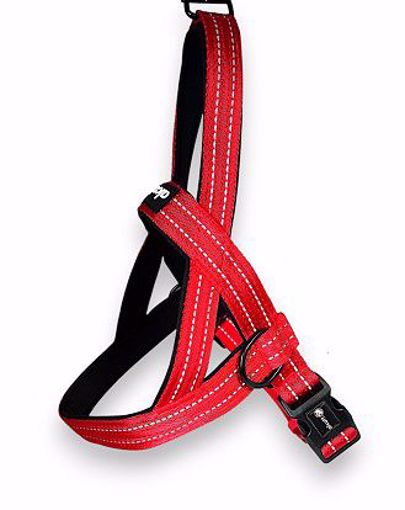 Alcott Norwegian Nylon Dog Harness Bright Red