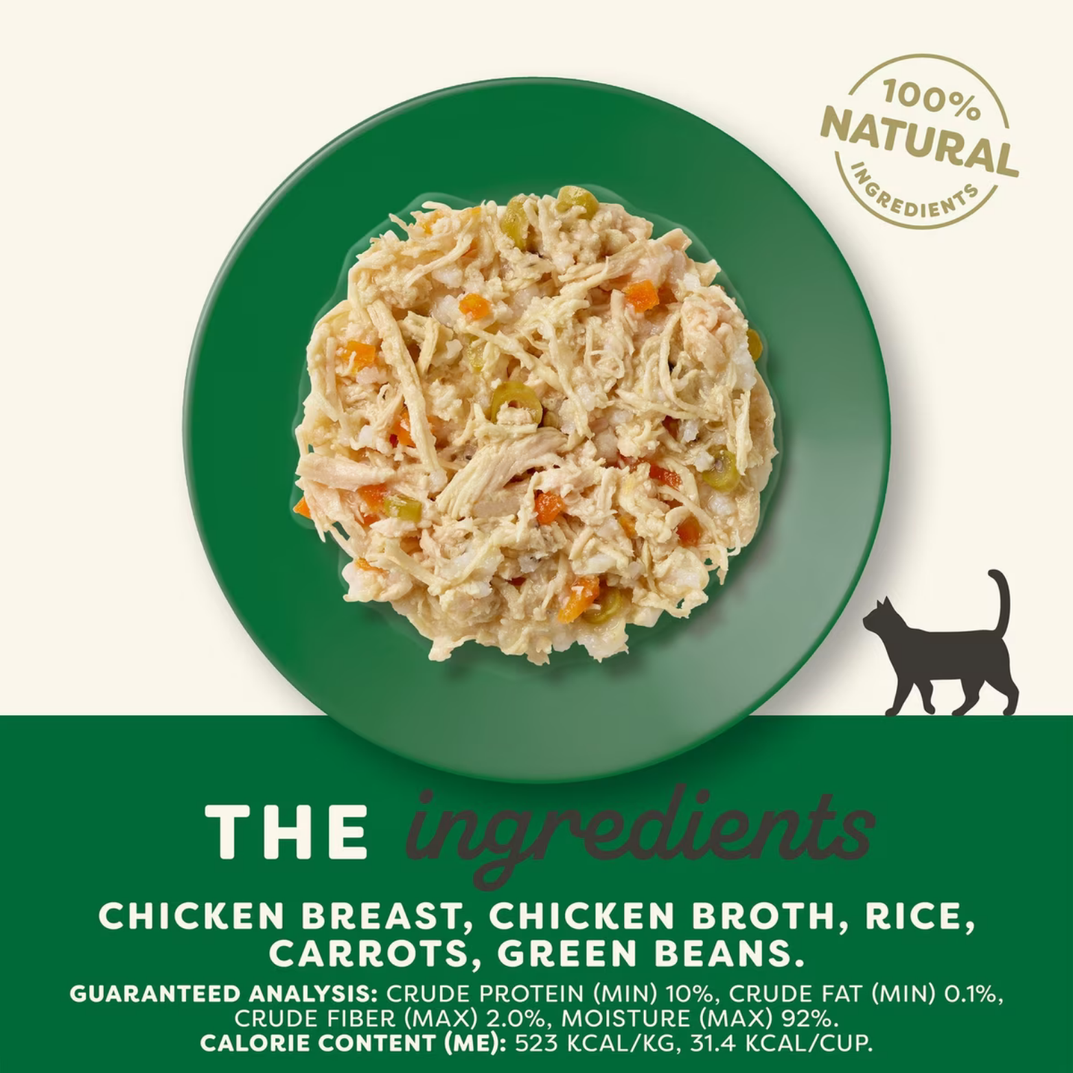 Applaws Cat Grain Free Chicken Breast with Carrots & Green Beans in Broth Peel Top Dish Canned Cat Food, 2.12-oz