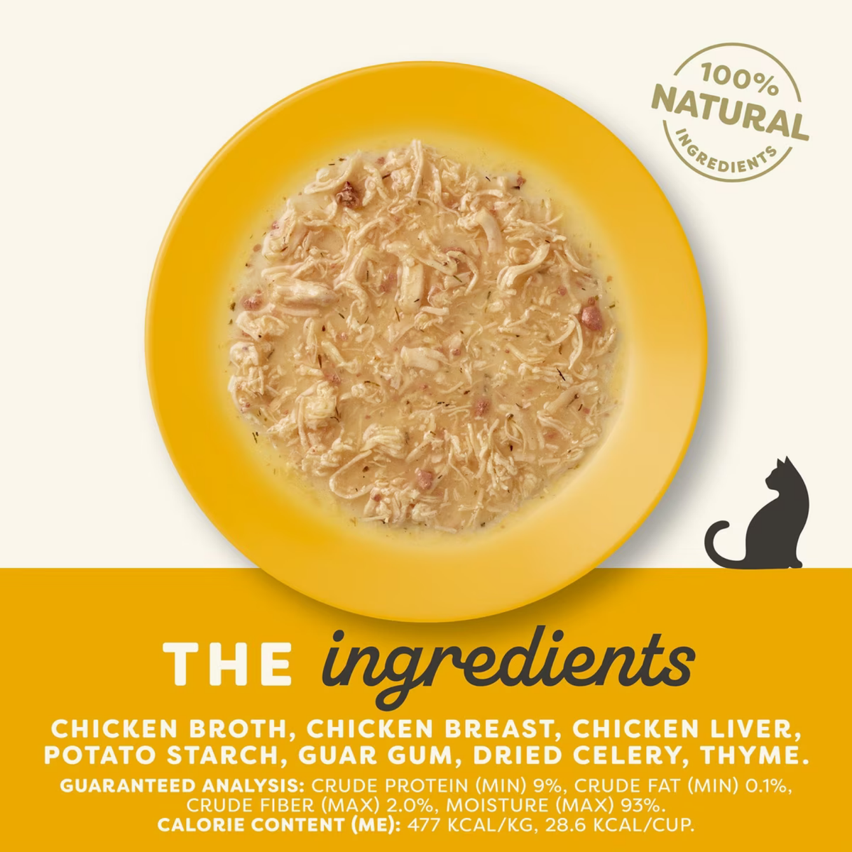 Applaws Cat Grain Free Chicken Flakes in Gravy Peel Top Dish Canned Cat Food, 2.12-oz