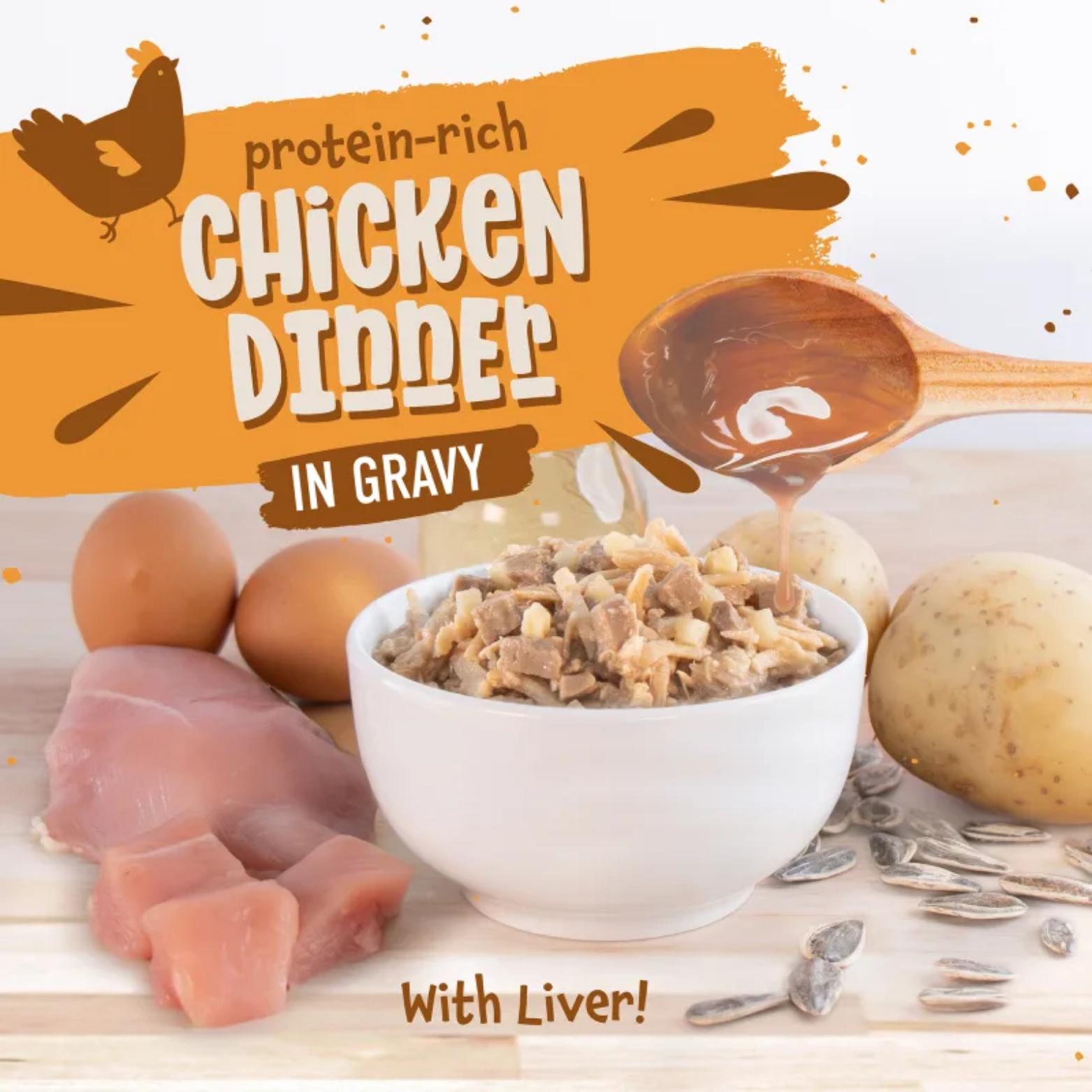Earthborn Holistic Chicken Jumble with Liver Grain-Free Natural Canned Cat & Kitten Food
