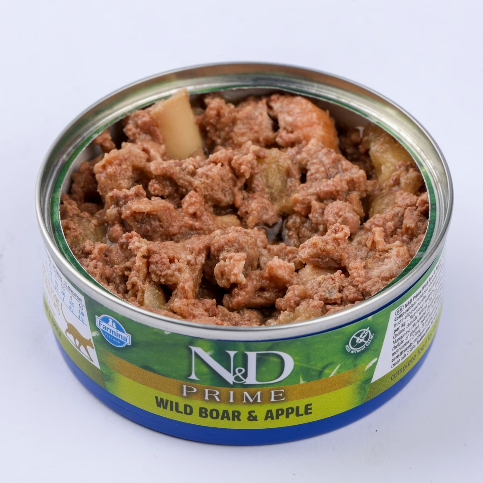 Farmina N&D Prime Grain-Free Boar & Apple Formula Canned Cat Food, 2.5-oz