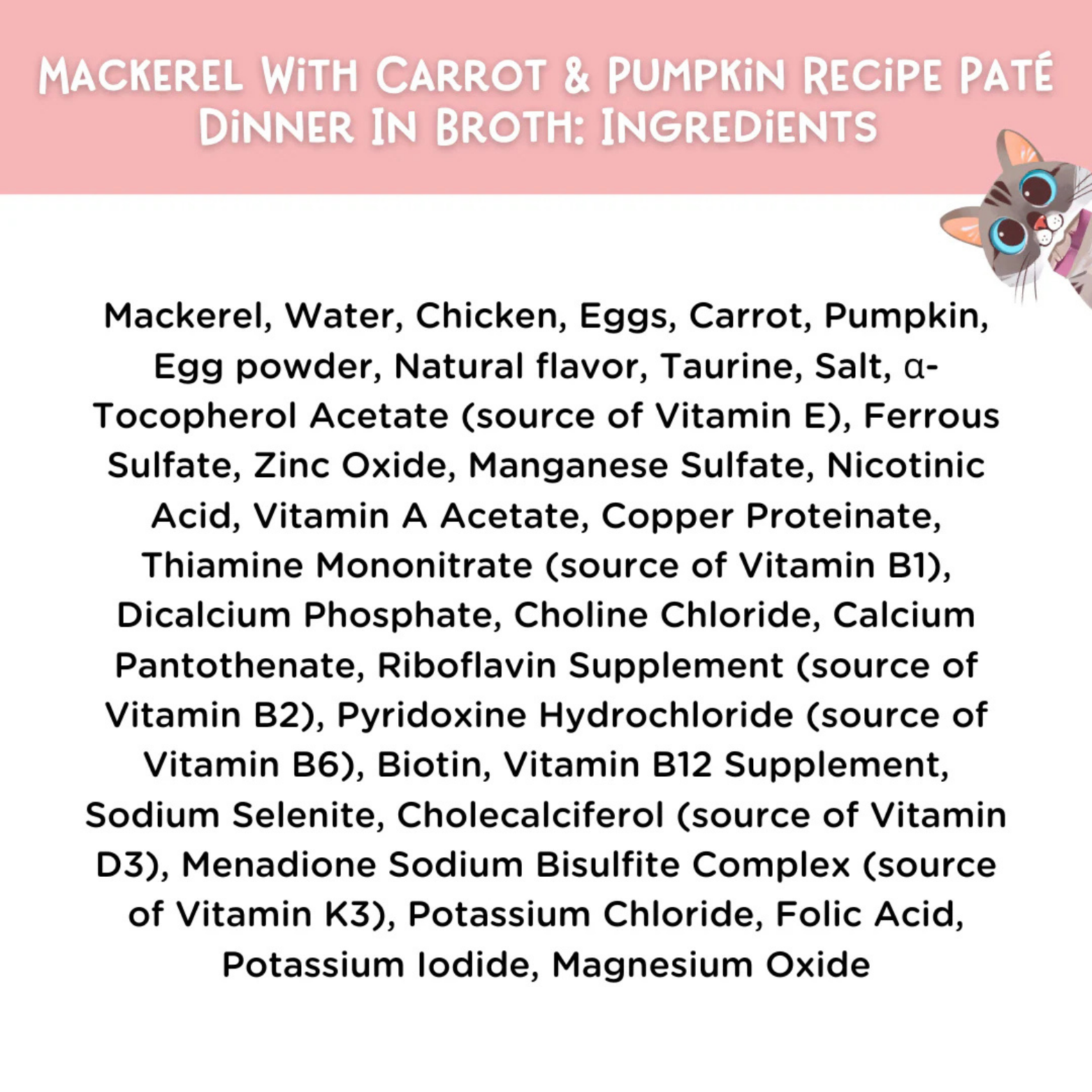 Love, Nala Mackerel With Carrot & Pumpkin Recipe Paté Dinner In Broth Grain-Free Adult Cat Food, 2.8-oz