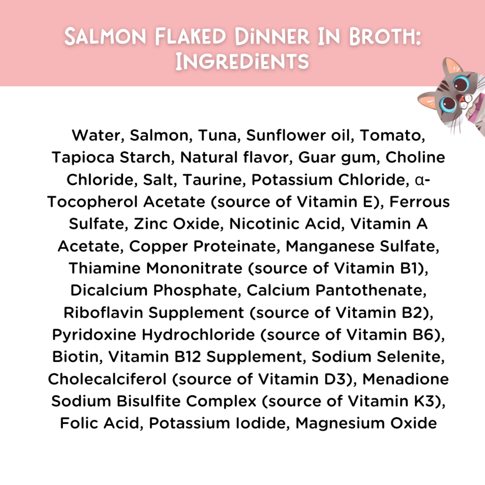 Love, Nala Salmon Flaked Recipe Dinner In Broth Grain-Free Adult Cat Food, 2.8-oz
