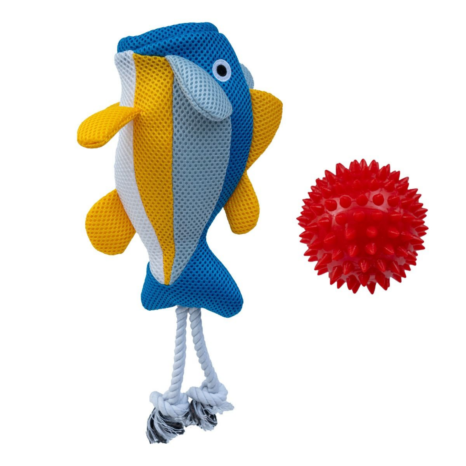 Territory Dog 2-in-1 Toy Yellow Fish - 10 inches