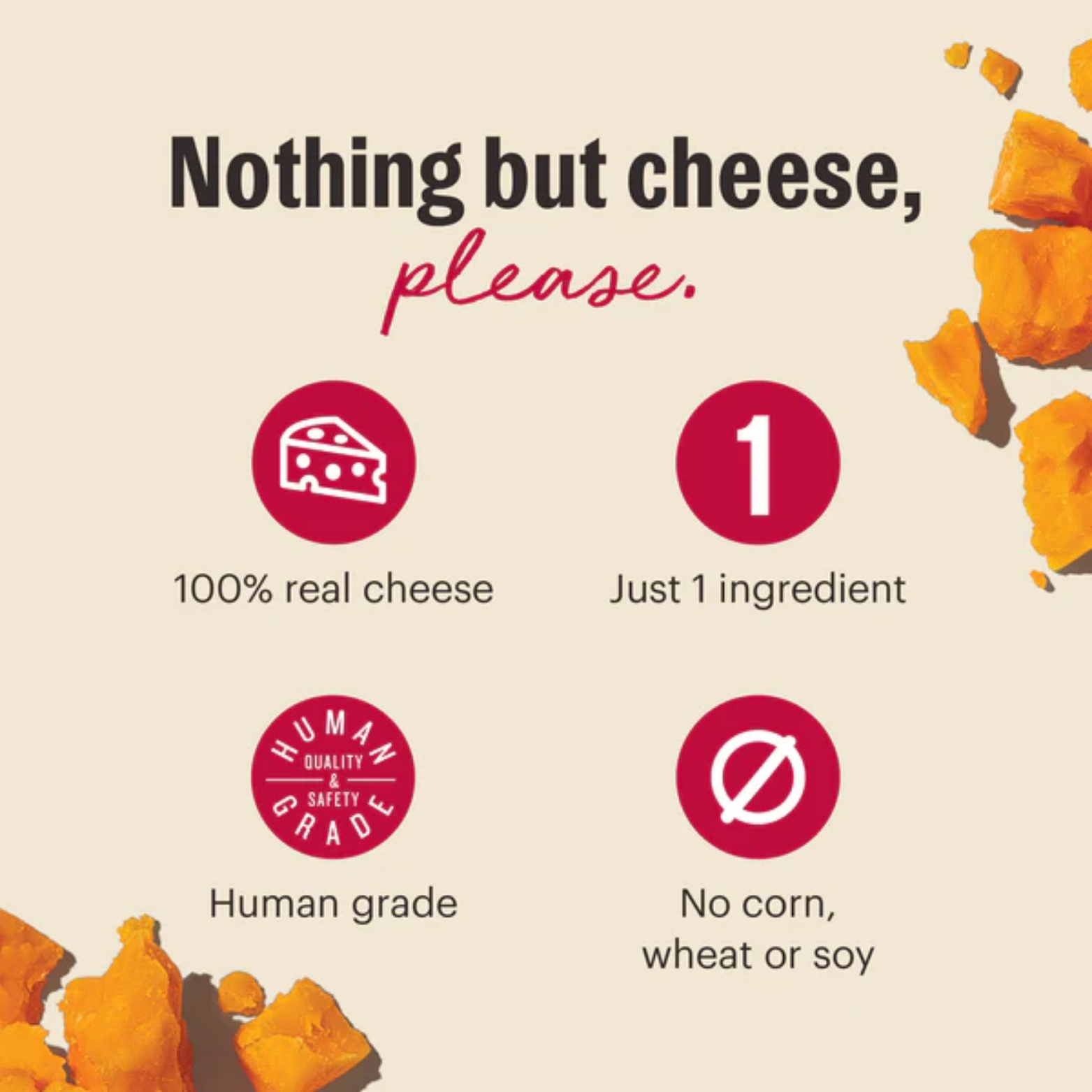 The Honest Kitchen Cheddar Biscuits Crunchy Dog Treats, 3.5 oz