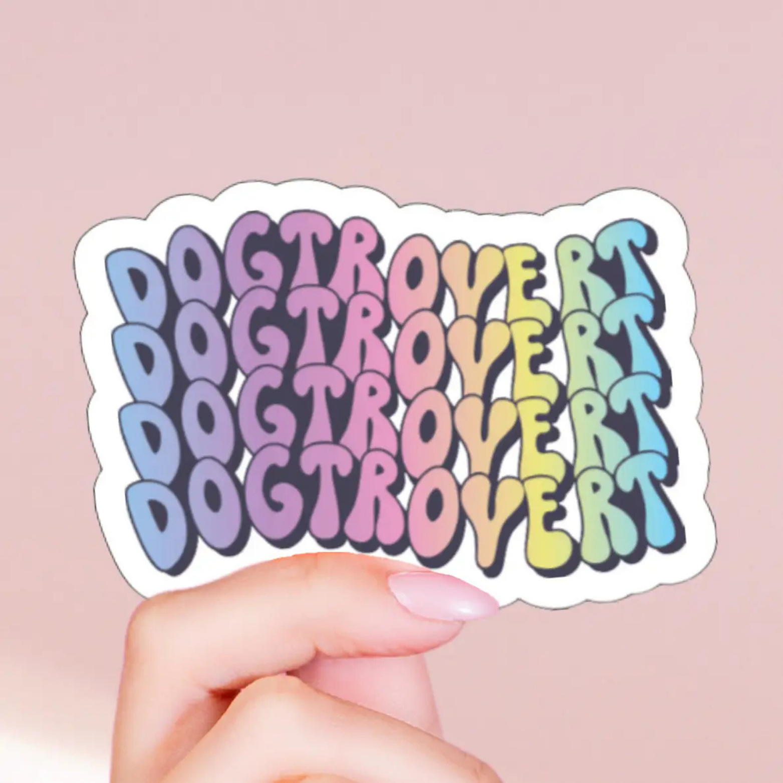 The Pet Foundry Dogtrovert Glossy Vinyl Sticker