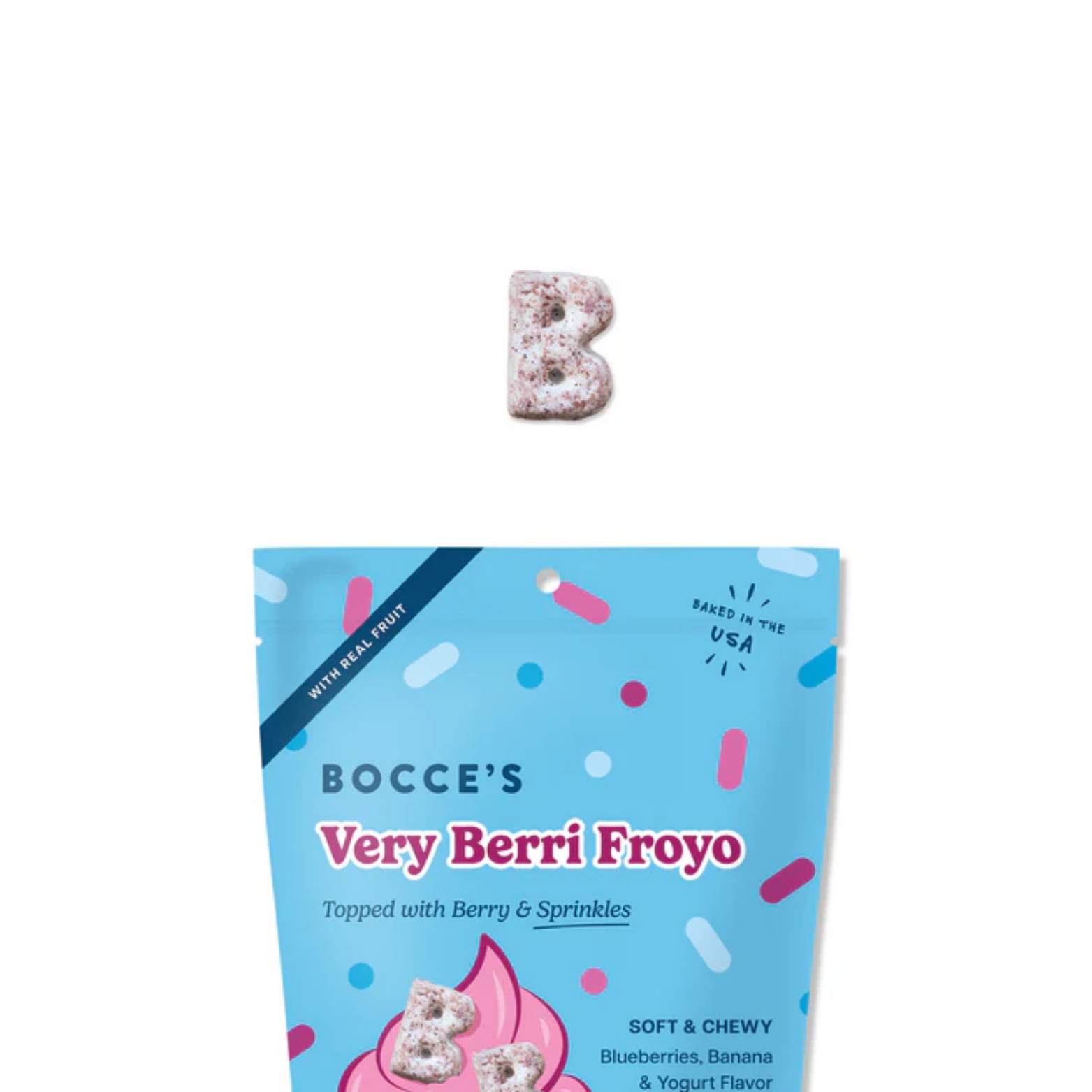 Bocce's Bakery Dog Froyo Grain Free Very Berri Soft & Chewy Treats 6 oz