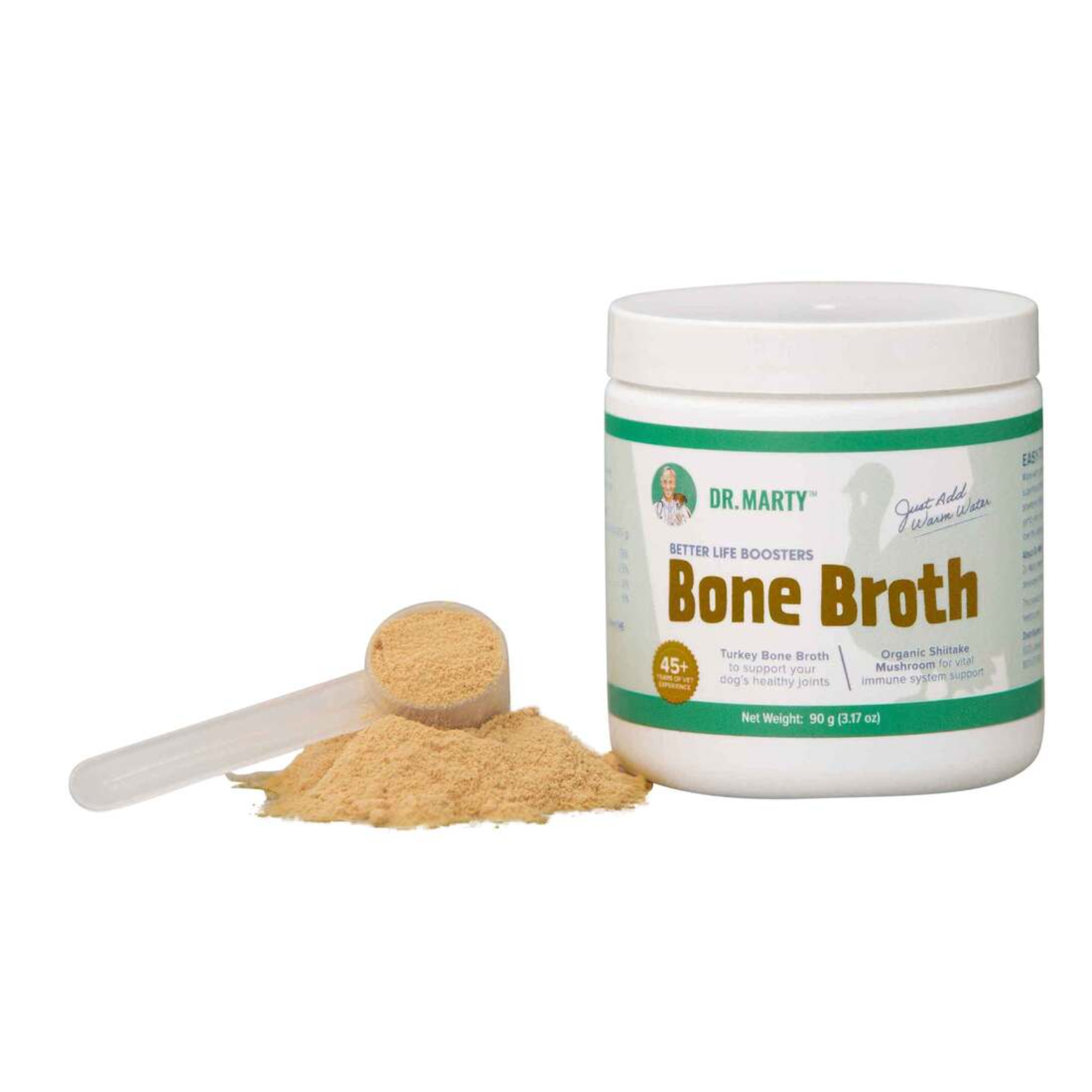 Dr. Marty Better Life Boosters Turkey Bone Broth Powder for Dogs 3.17 oz