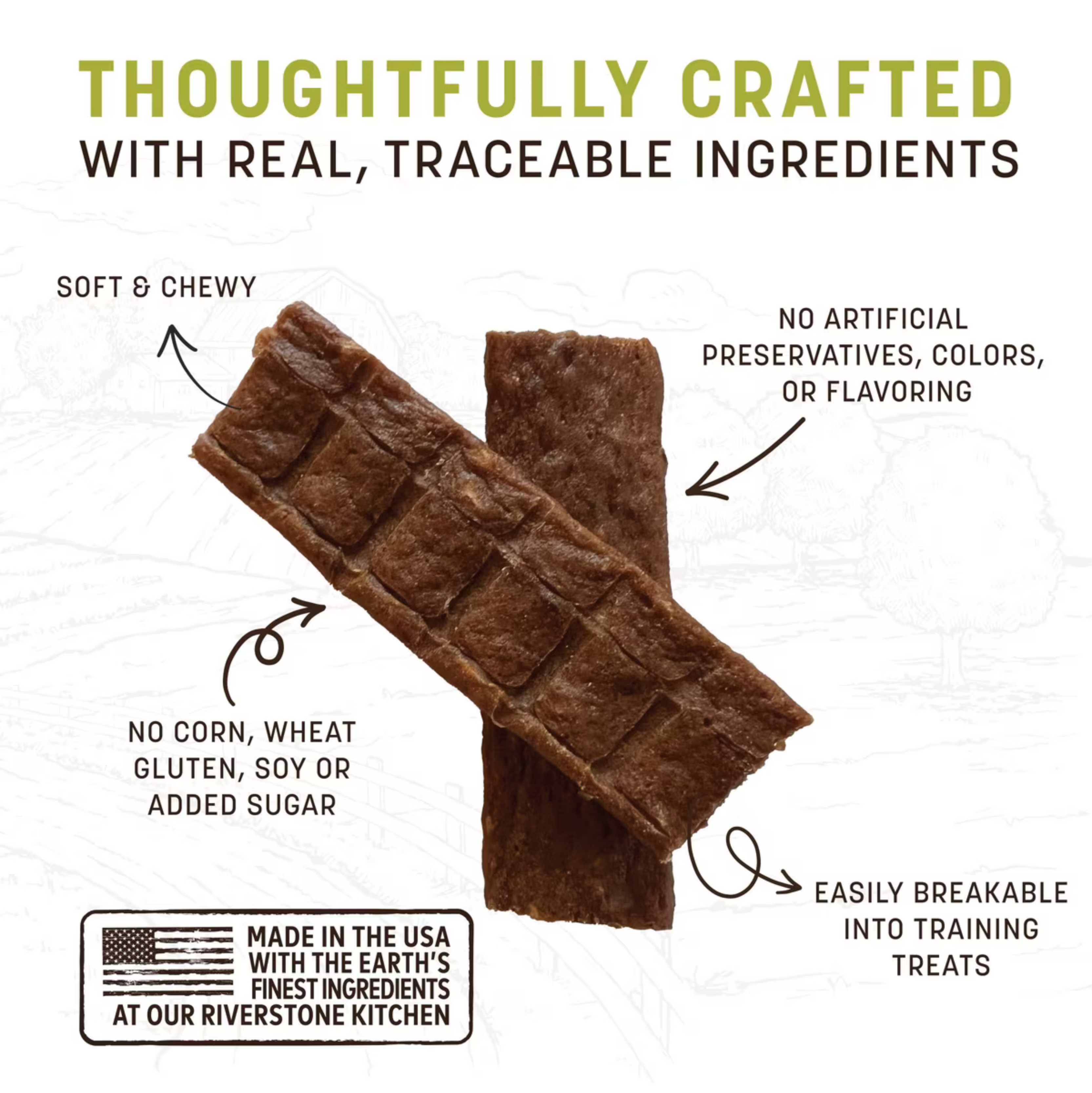 Earth Animal Wisdom Air-Dried Jerky for Dogs From the Soil