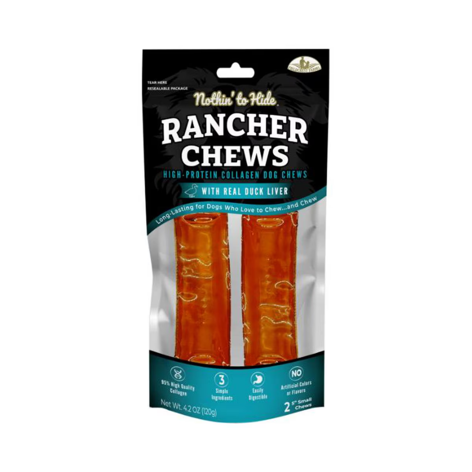 Ethical Pet Nothin' To Hide Duck Flavor Rancher Dog Chews