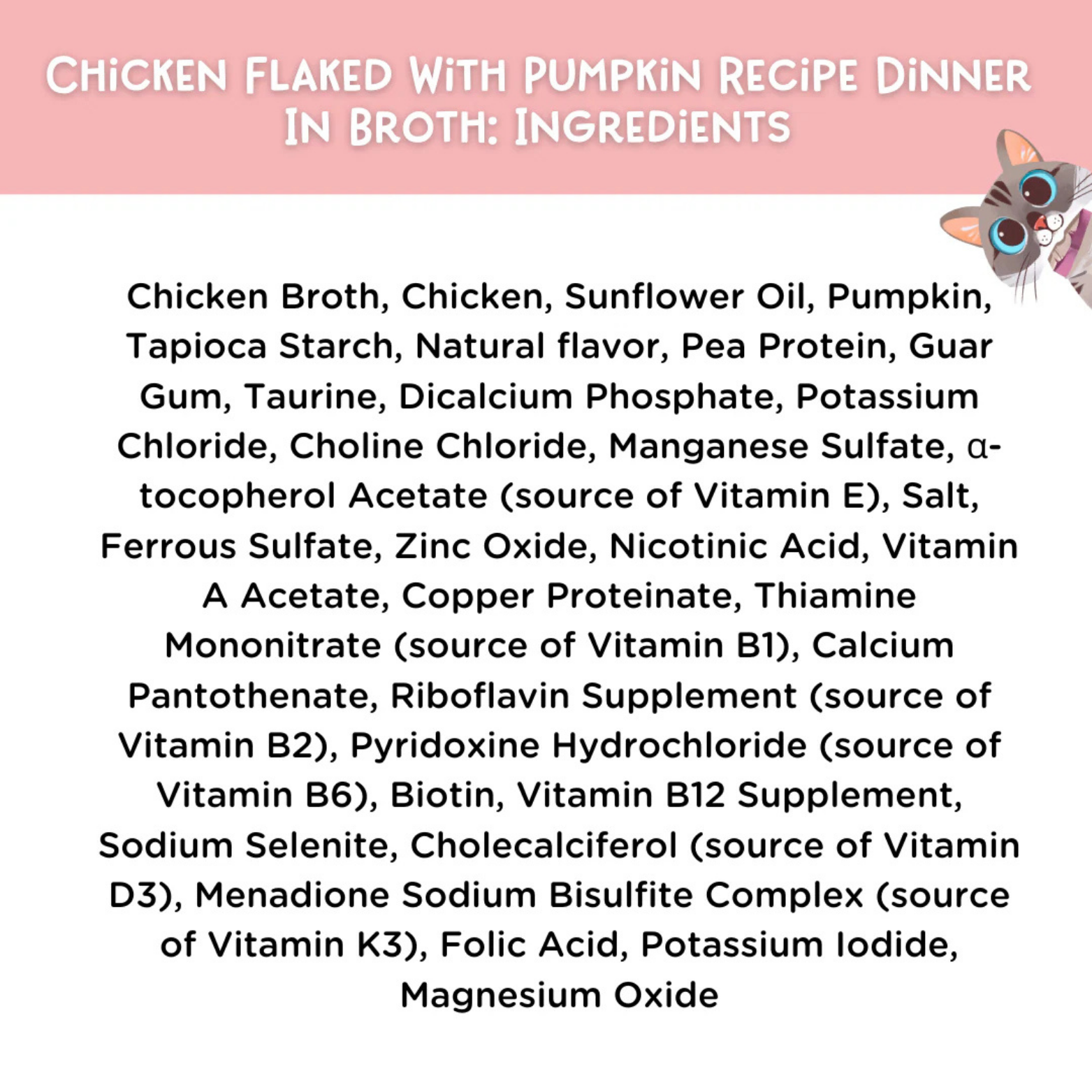Love, Nala Chicken With Pumpkin Flaked Recipe Dinner In Broth Grain-Free Adult Cat Food, 2.8-oz
