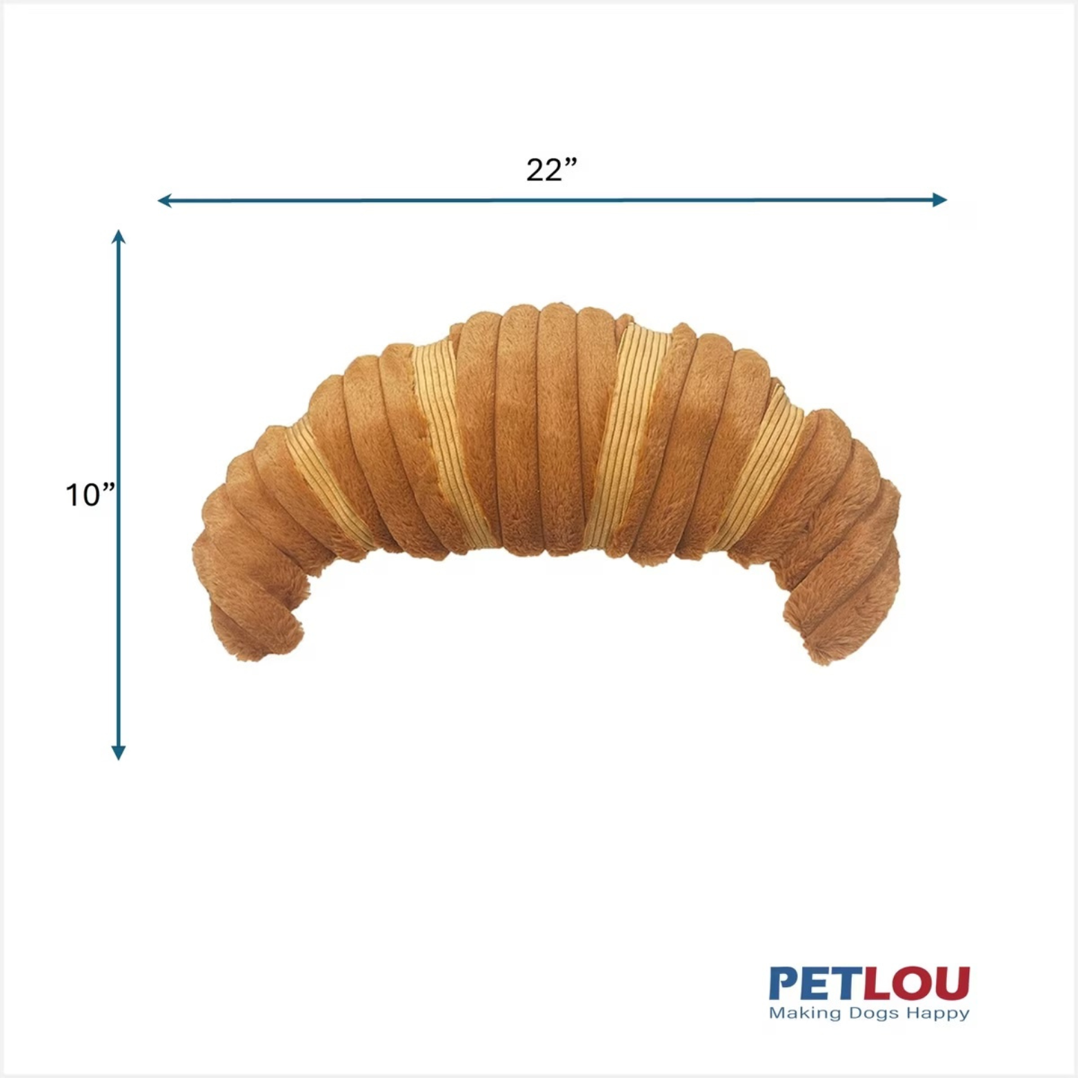 Petlou Croissant Dog Toy, 22"