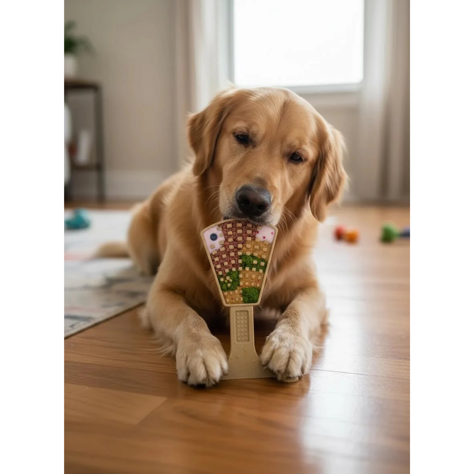 SodaPup Waffle Tower Echew Ultra Durable Nylon 2-In-1 Dog Chew & Enrichment Toy