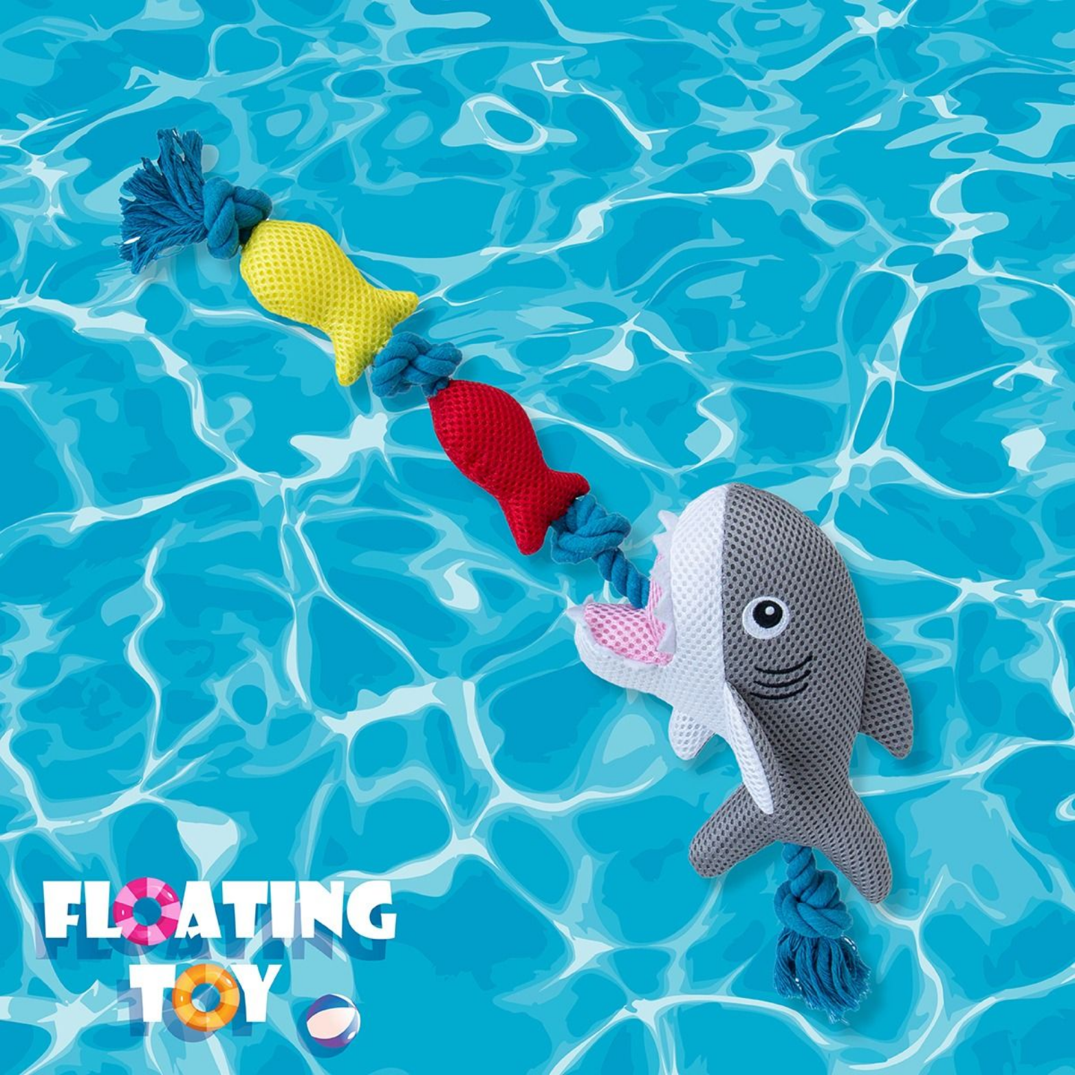 Territory Dog Rope Tug Toy Shark - 20 inches