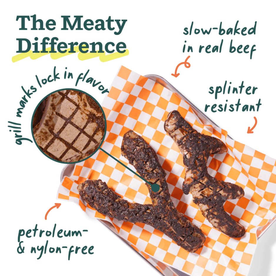 Woof Pet HonestChew Meaty, Antler Dog Chew Toy