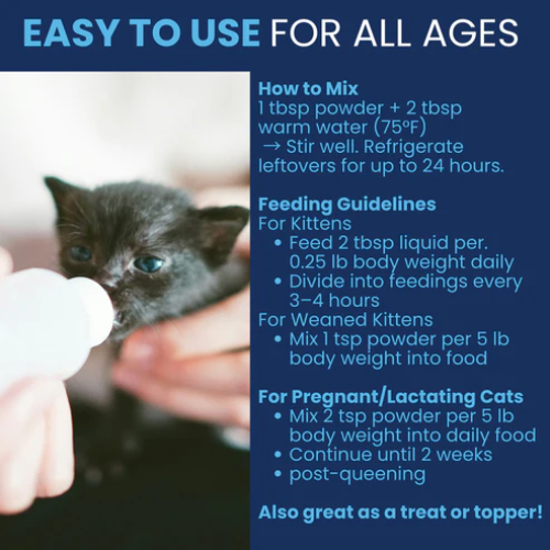 Under The Weather Milk Replacer with Colostrum Powder for Kittens 12oz