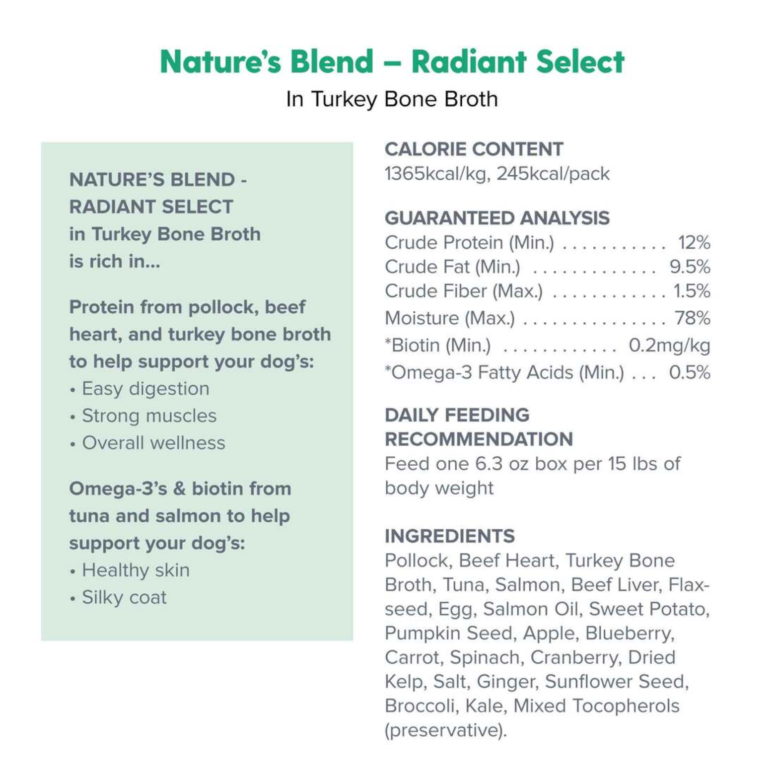 Dr. Marty Wet Dog Food Pollock Beef Tuna & Salmon Radiant Select Tetra Pak 6.3 oz