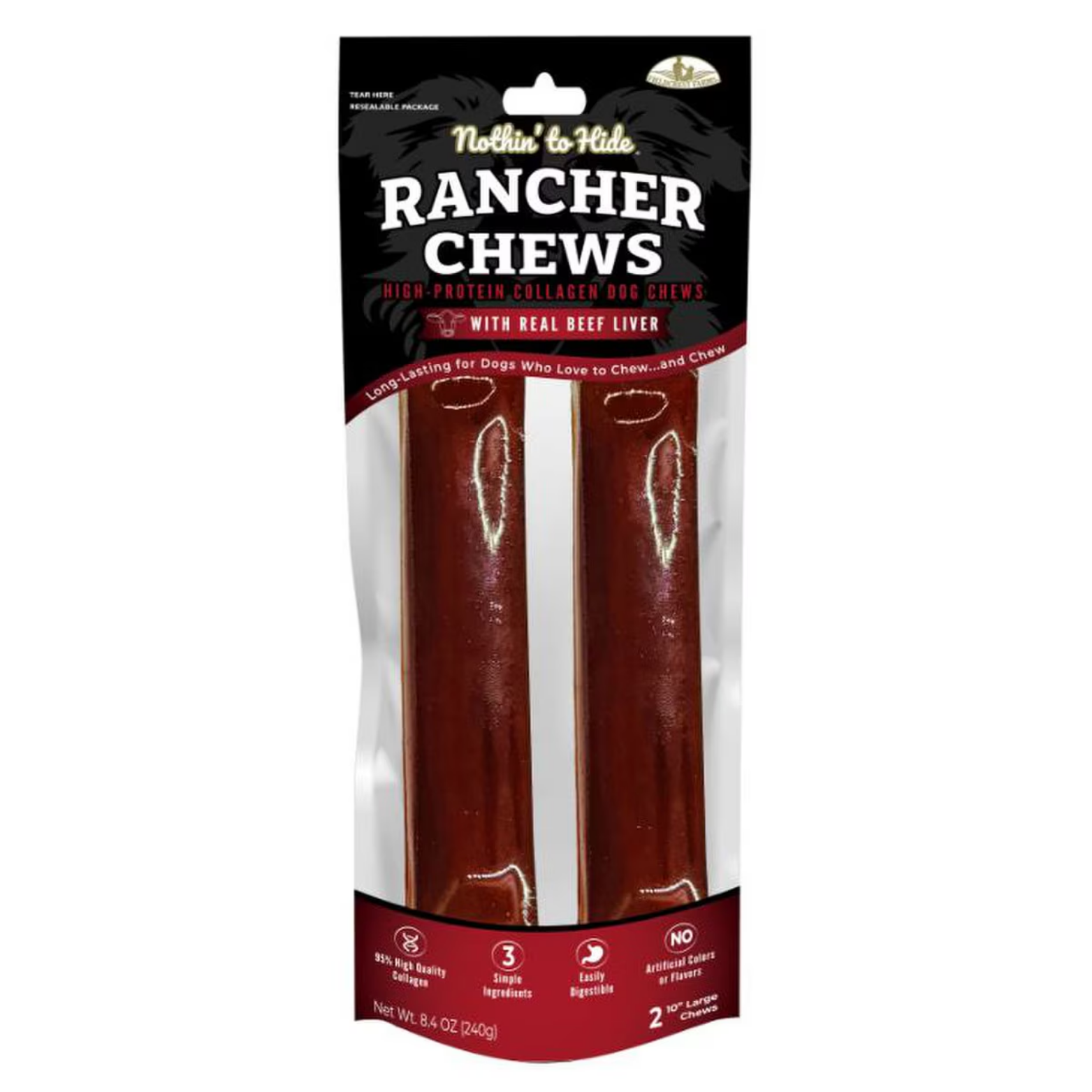 Ethical Pet Nothin' To Hide Beef Flavor Rancher Dog Chews